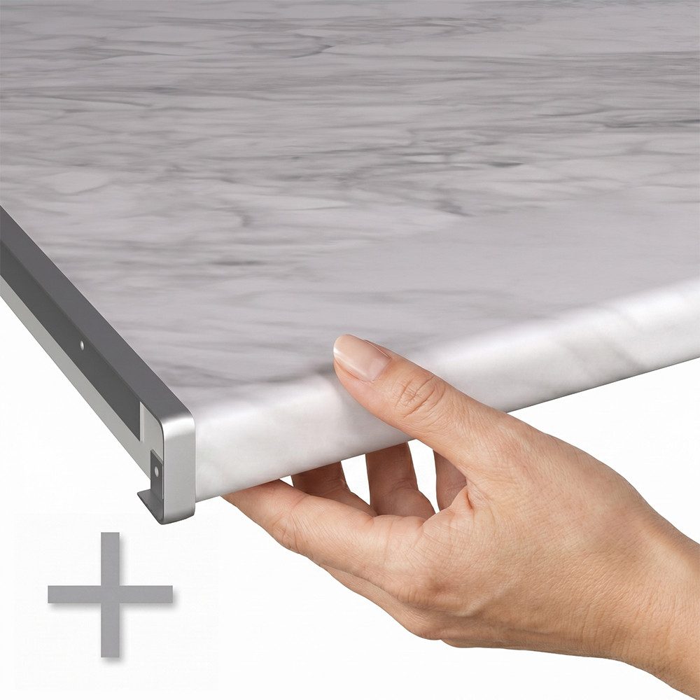 Vicco Apothekerschrank Fame-Line, Goldkraft Eiche/Weiß, 20 cm, AP Marmor (1-St)
