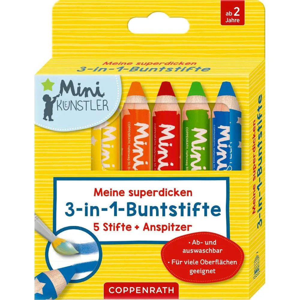 COPPENRATH DIE SPIEGELBURG Buntstift Meine superdicken 3-in-1-Buntstifte - Mini-Künstler