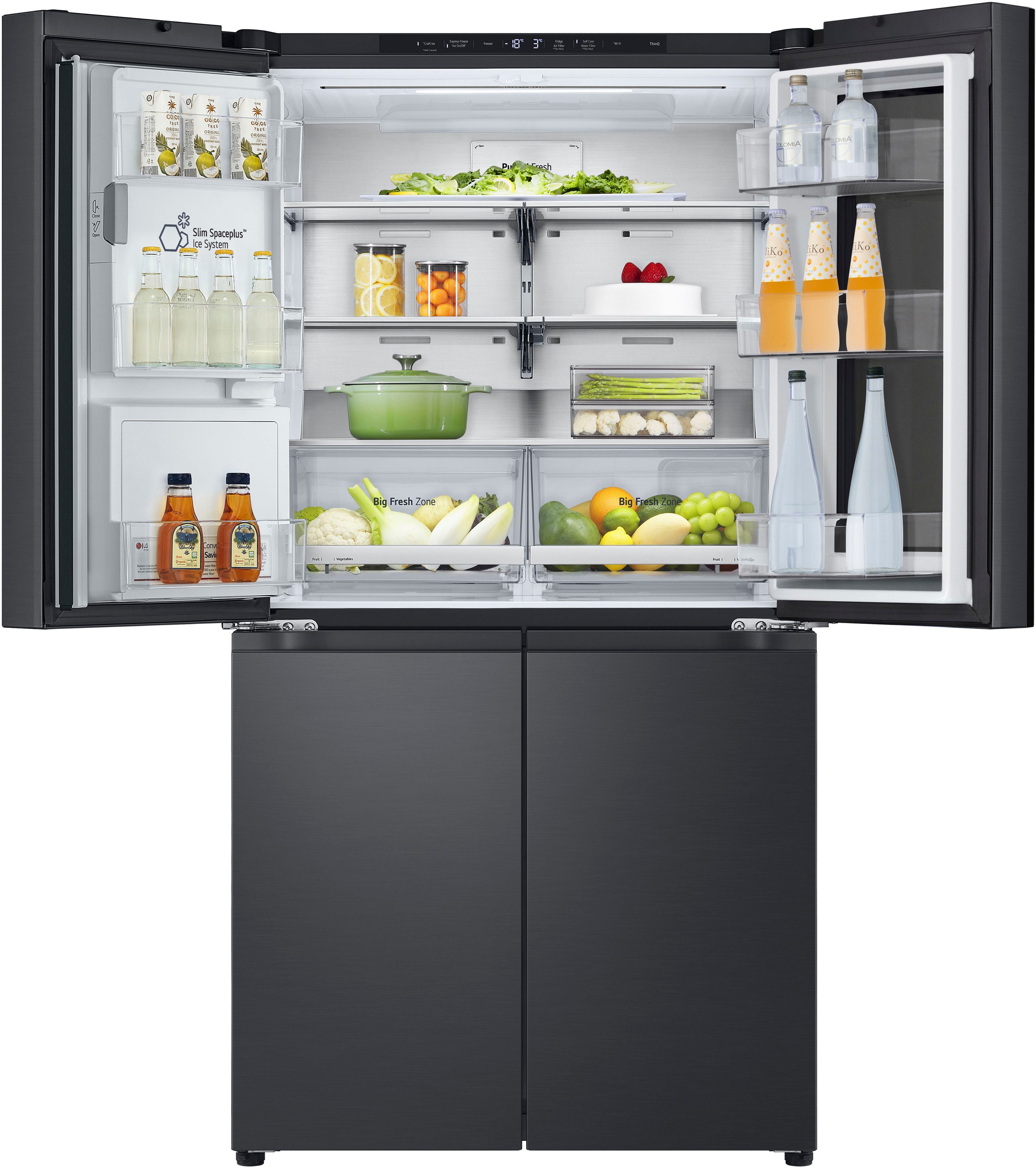 LG Multi Door GMG960EVEE, 179,2 cm hoch, 91,4 cm breit, InstaView®: zweimal klopfen, reinschauen! mit Craft Ice - Spender