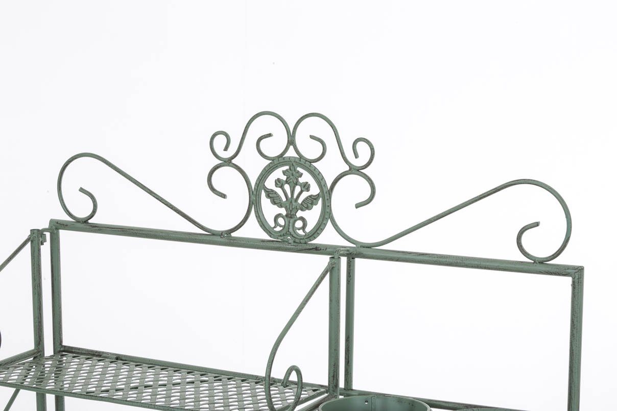 CLP antik-grün Leiterregal für mit Eisen, Blumentöpfe Halterungen extra Shine