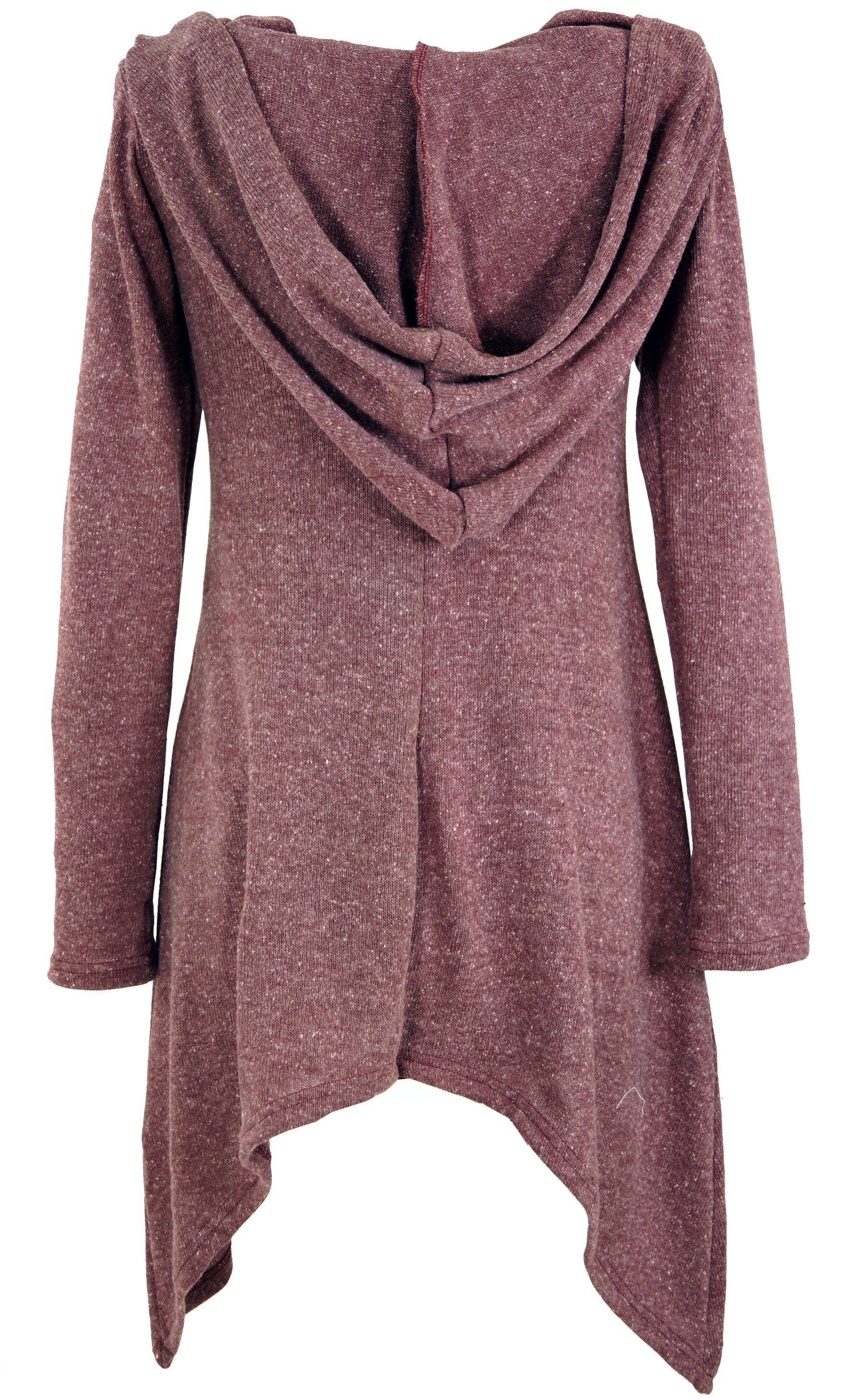 Guru-Shop Langjacke Lange Strickjacke, Strickmantel mit weiter.. günstig online kaufen