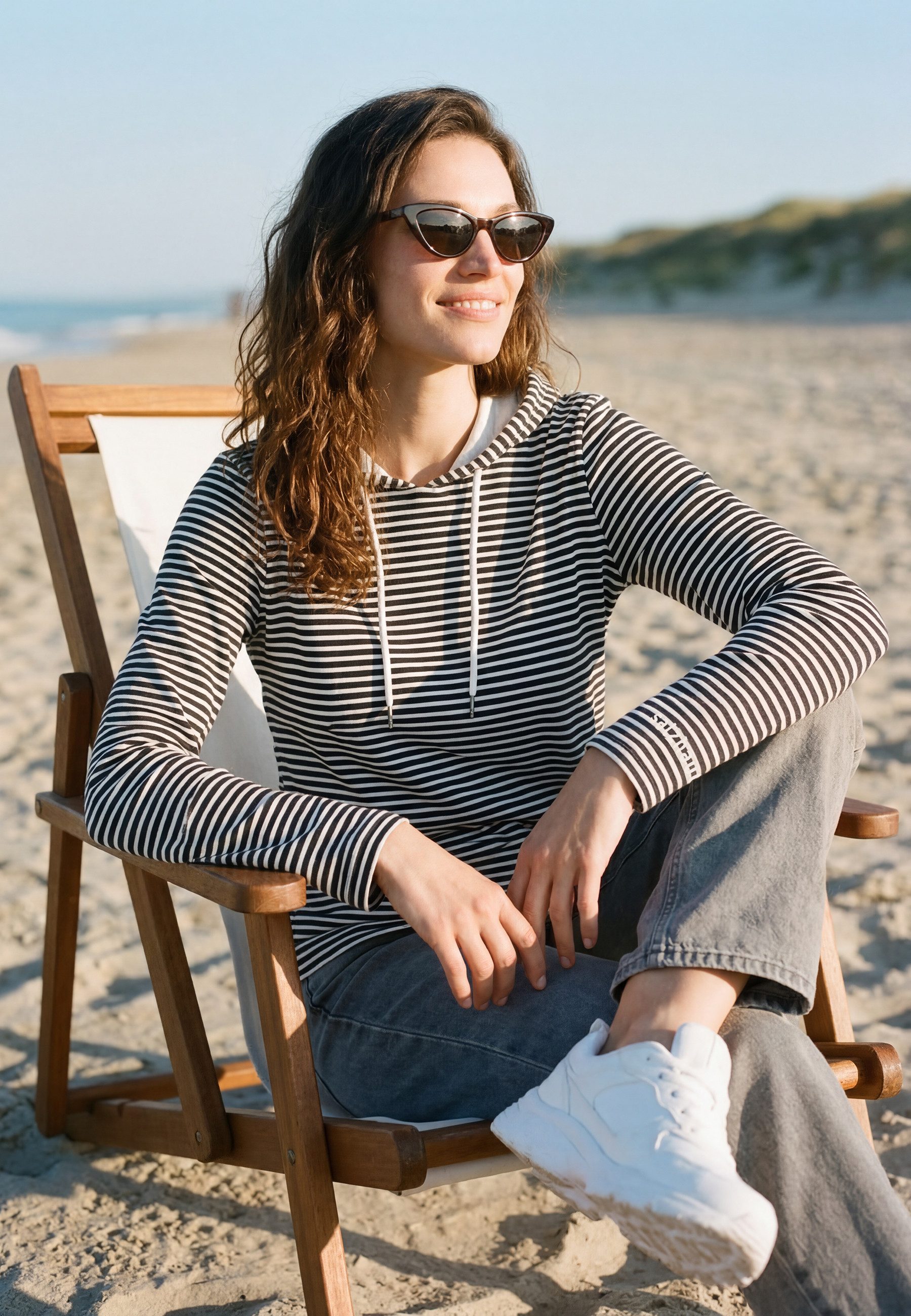 salzhaut Longsleeve AADLER Damen Relaxed-Fit Longsleeve Damen – gemütlich, frech, Küsten-Style pur!