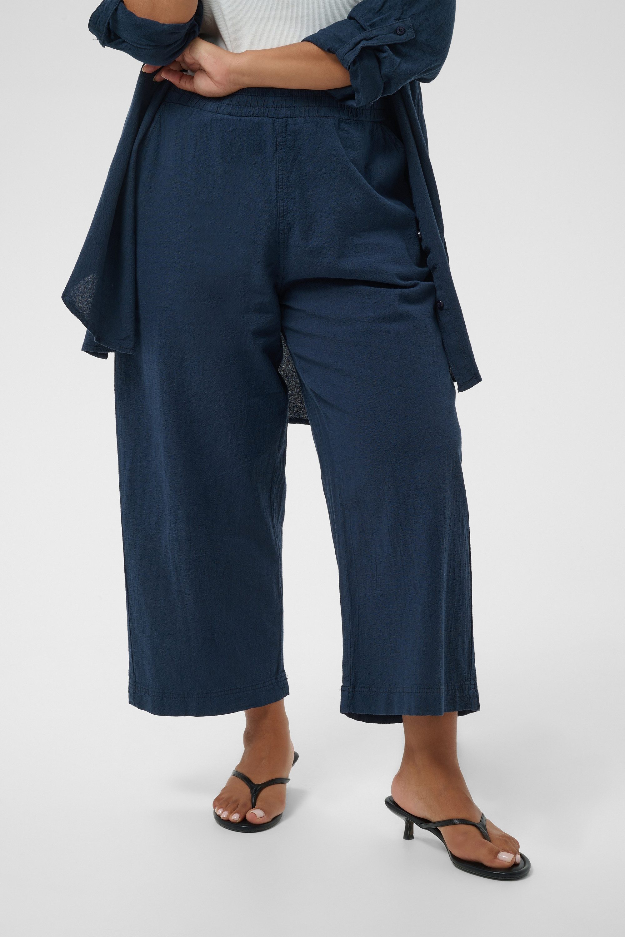 KAFFE Curve Stoffhose Casual Hose KCnana Große Größen