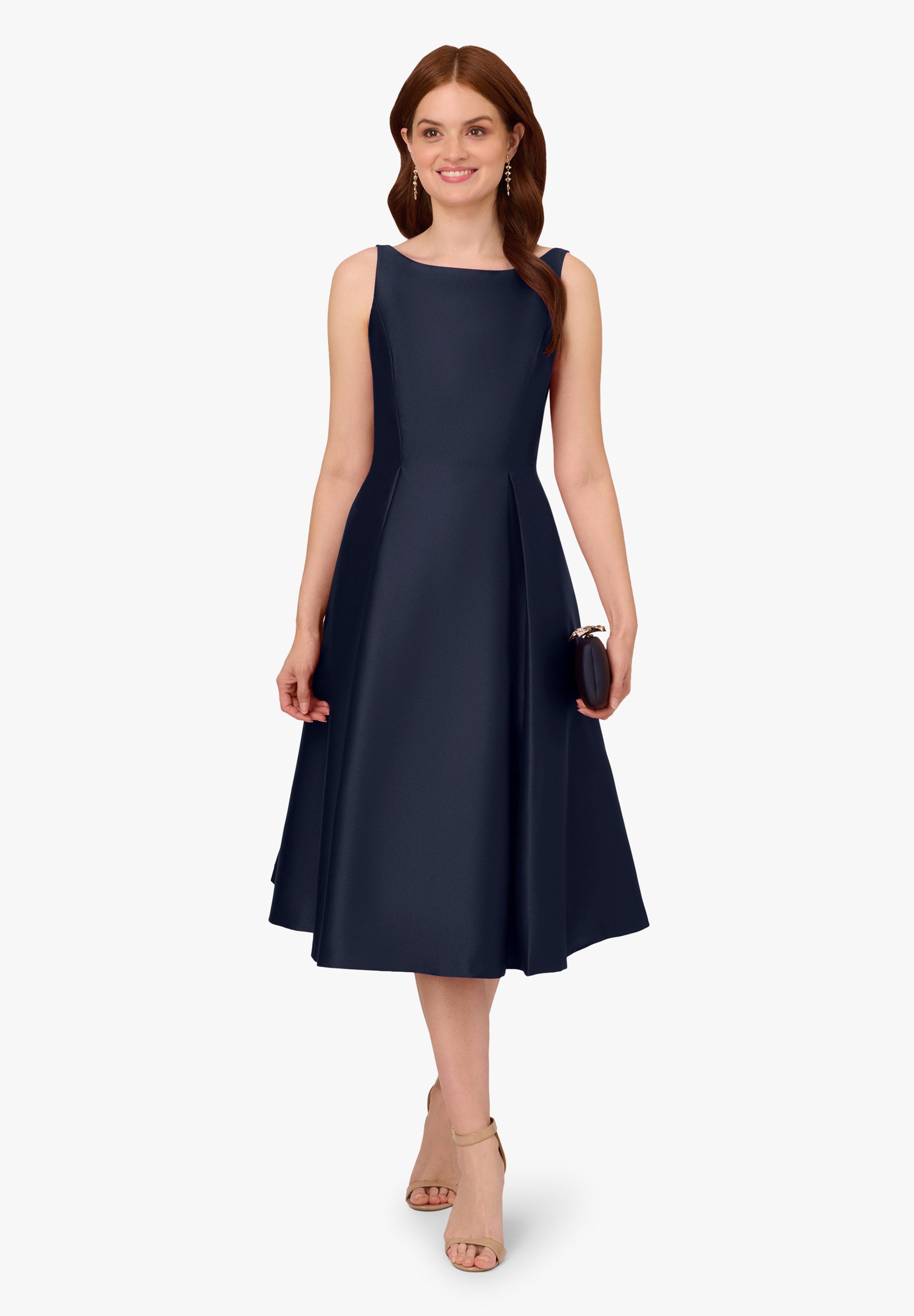 Adrianna Papell Abendkleid Sleeveless Tea Length Dress Schlicht, elegant, Alltagsstyle