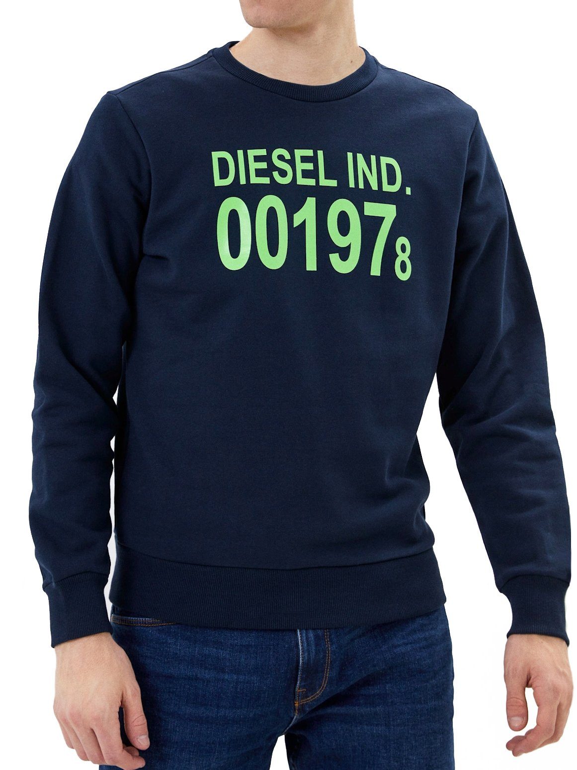 Logo Diesel Regular Pullover Print - S-GIRK-J3 Fit Sweatshirt