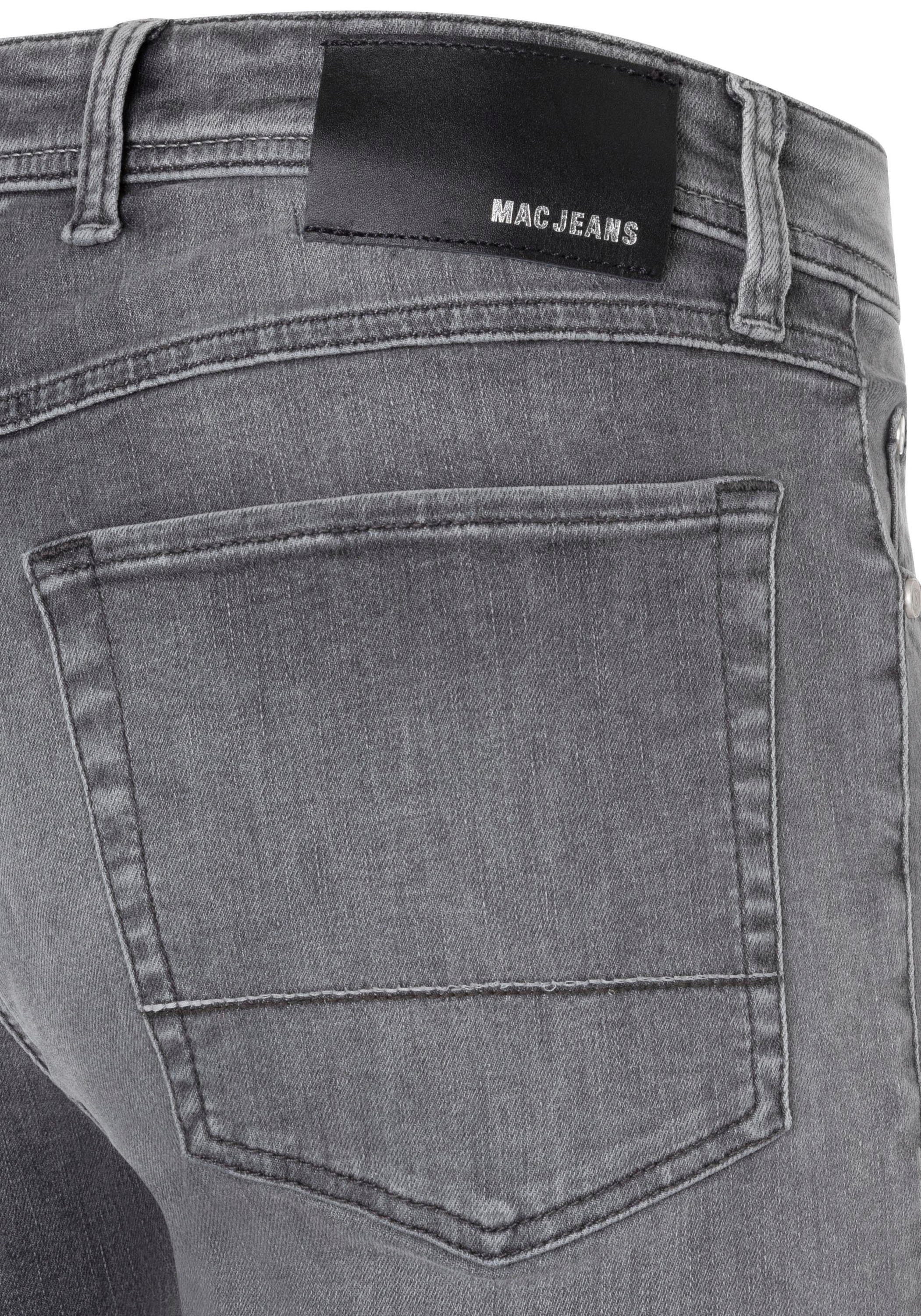 MAC Straight-Jeans Flexx-Driver super dark elastisch black washed