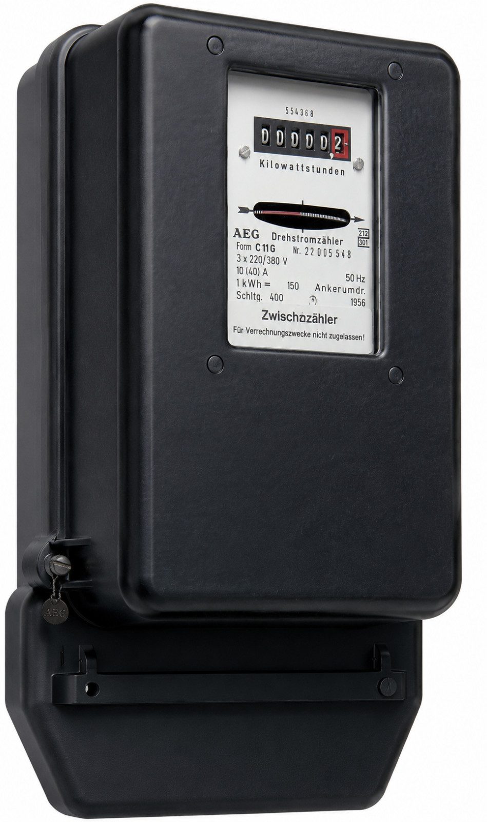 Kopp Stromverbrauchszähler Drehstromzähler Stromzähler Energiezähler Wechselstromzähler, Mechanischer Stromverbrauch Energieverbrauch Verbrauchszähler
