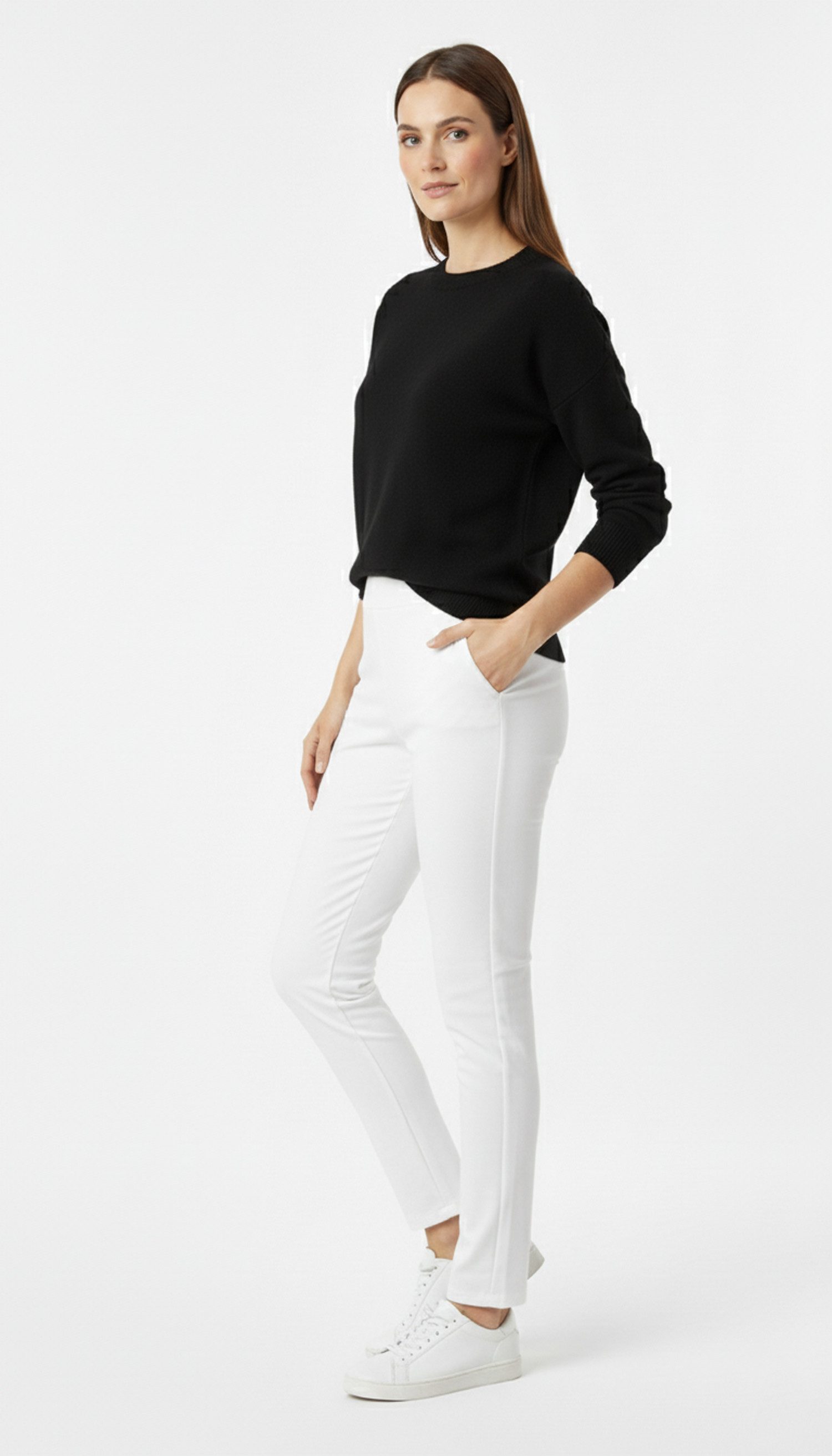 Kendindza Collection Stretch-Hose Bequeme Stoffhose elegant Slim Fit Gummib günstig online kaufen