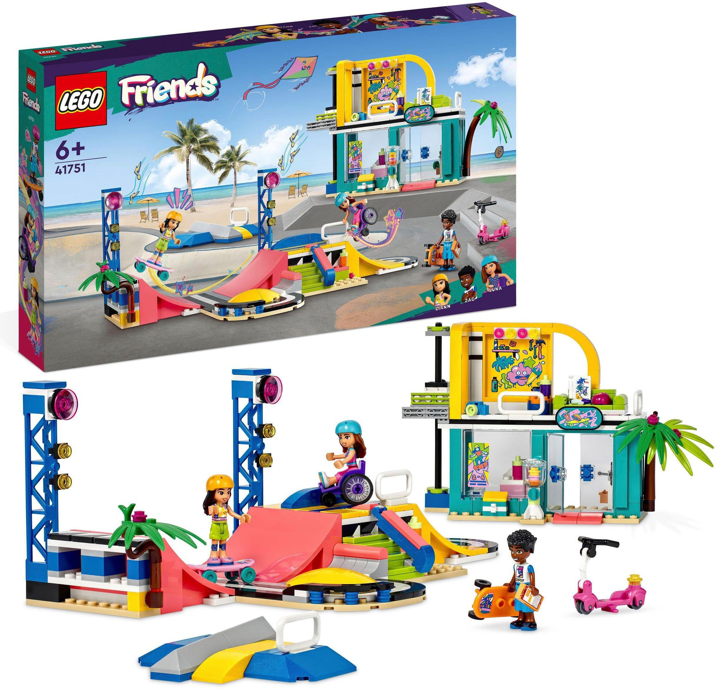 LEGO® Konstruktionsspielsteine Skatepark (41751), LEGO® Friends, (431 St), Made in Europe