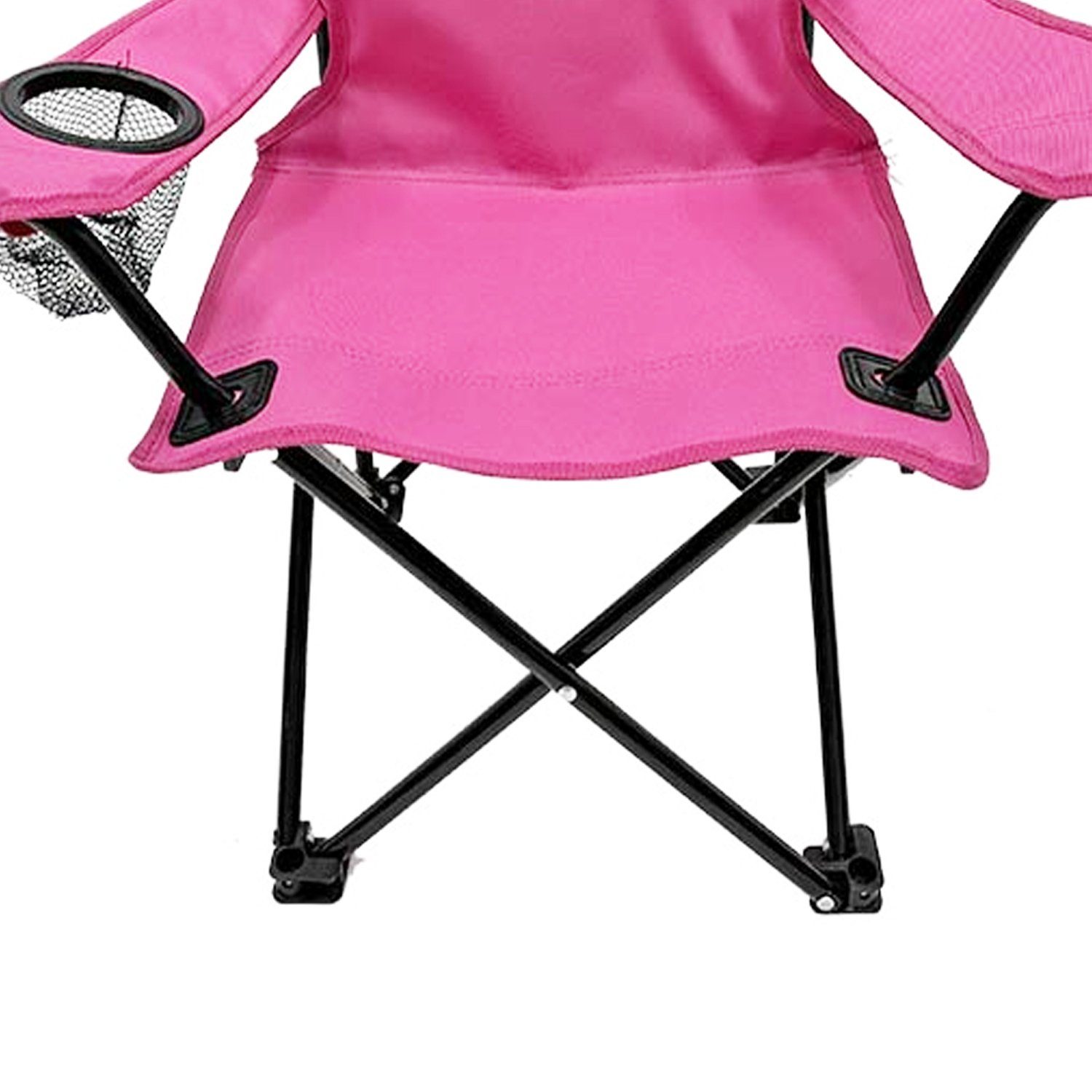 Mojawo Klappstuhl Kinder Anglersessel Pink mit Getränkehalter und Tasche Motiv Hase – Bild 4 von 5