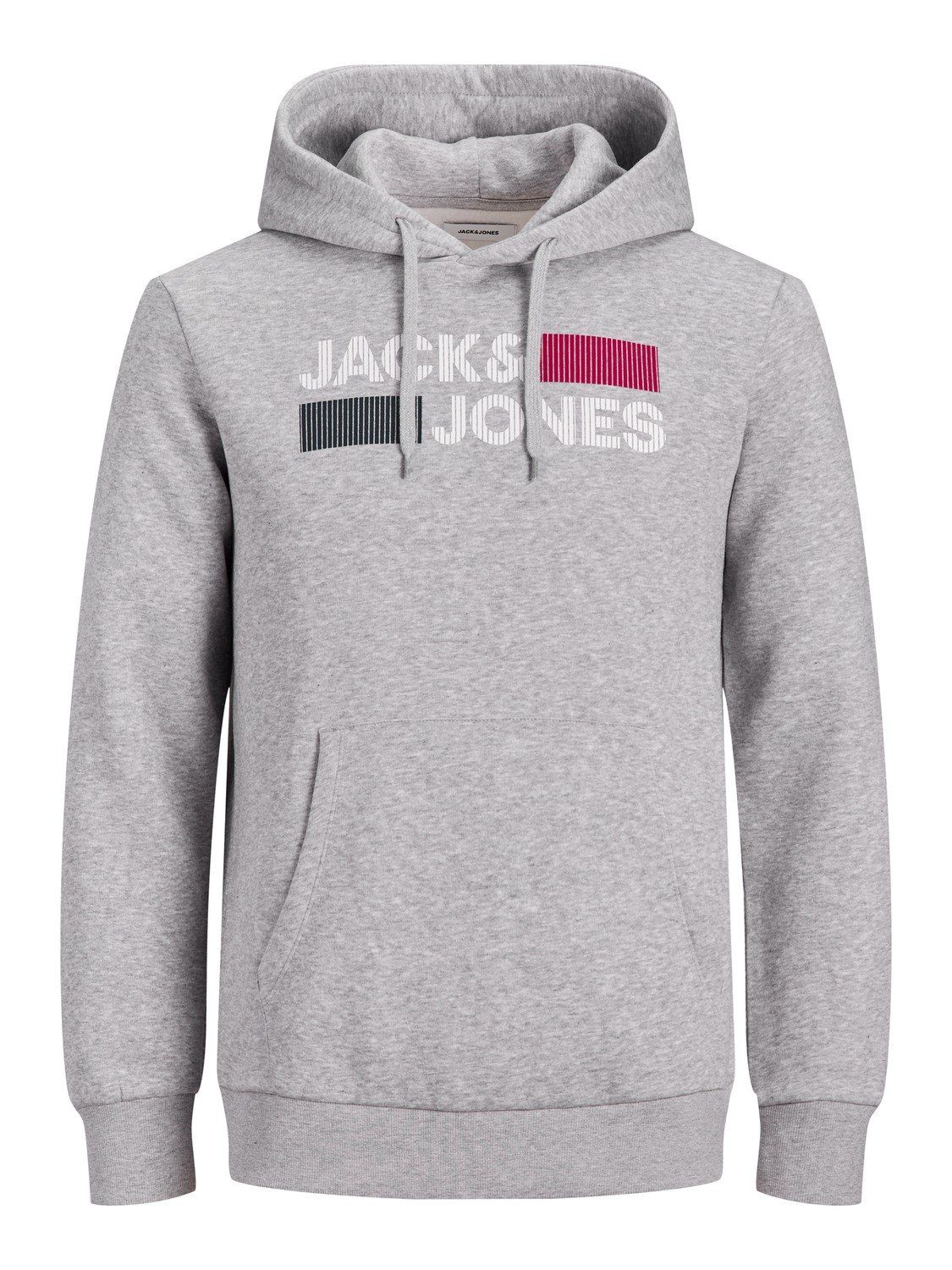 Jack & Jones Hoodie Sweat 3478 Hoodie in JJECORP Pullover Sweatshirt Hellgrau (1-tlg) Kapuzen