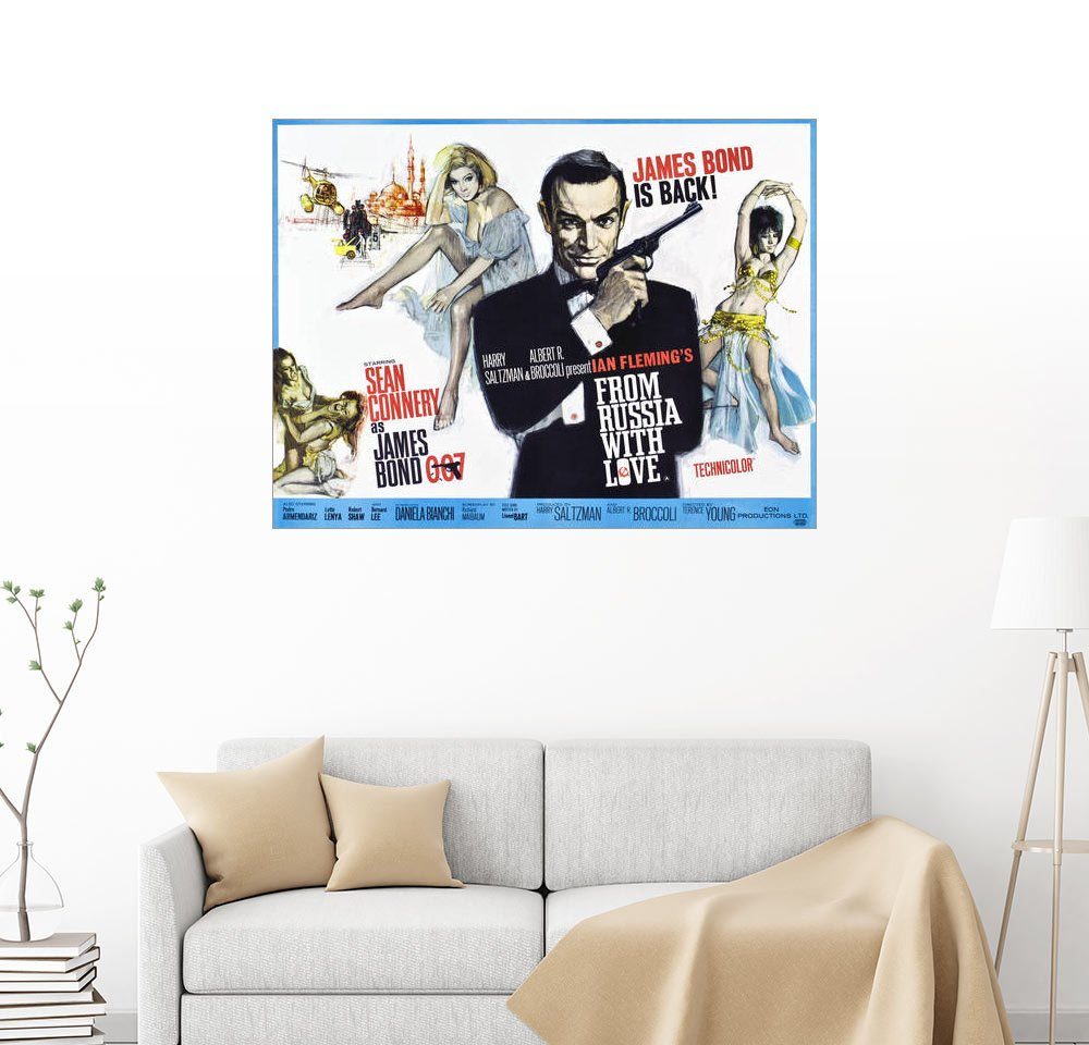 Posterlounge Wandbild, James Bond 007 Liebesgrüße aus Moskau