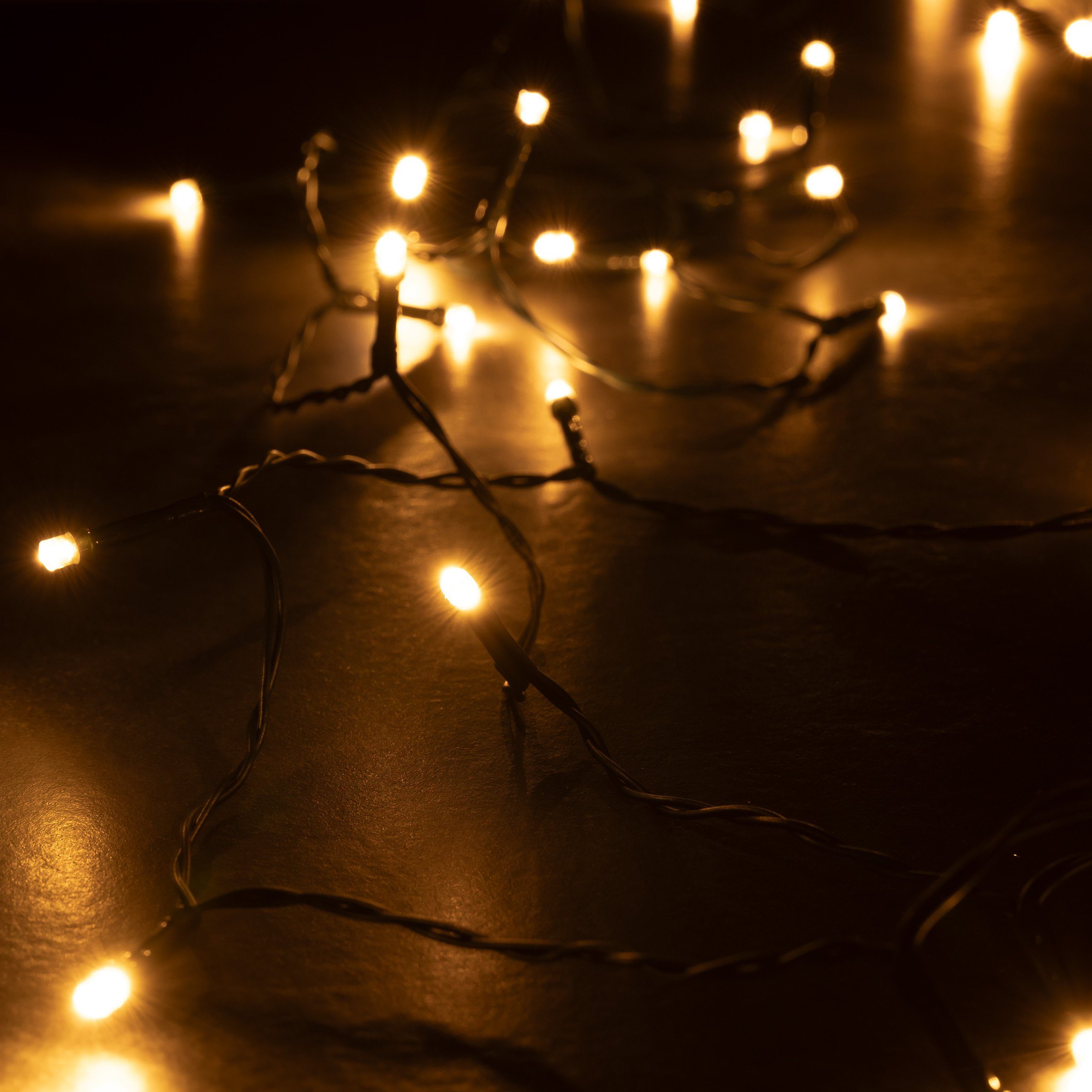 kamelshopping LED-Lichterkette LED Lichterkette für außen und innen mit Batterie, verschiedene Längen, 24-96 LED, 8 Leuchtmodi, Timer, batteriebetrieben