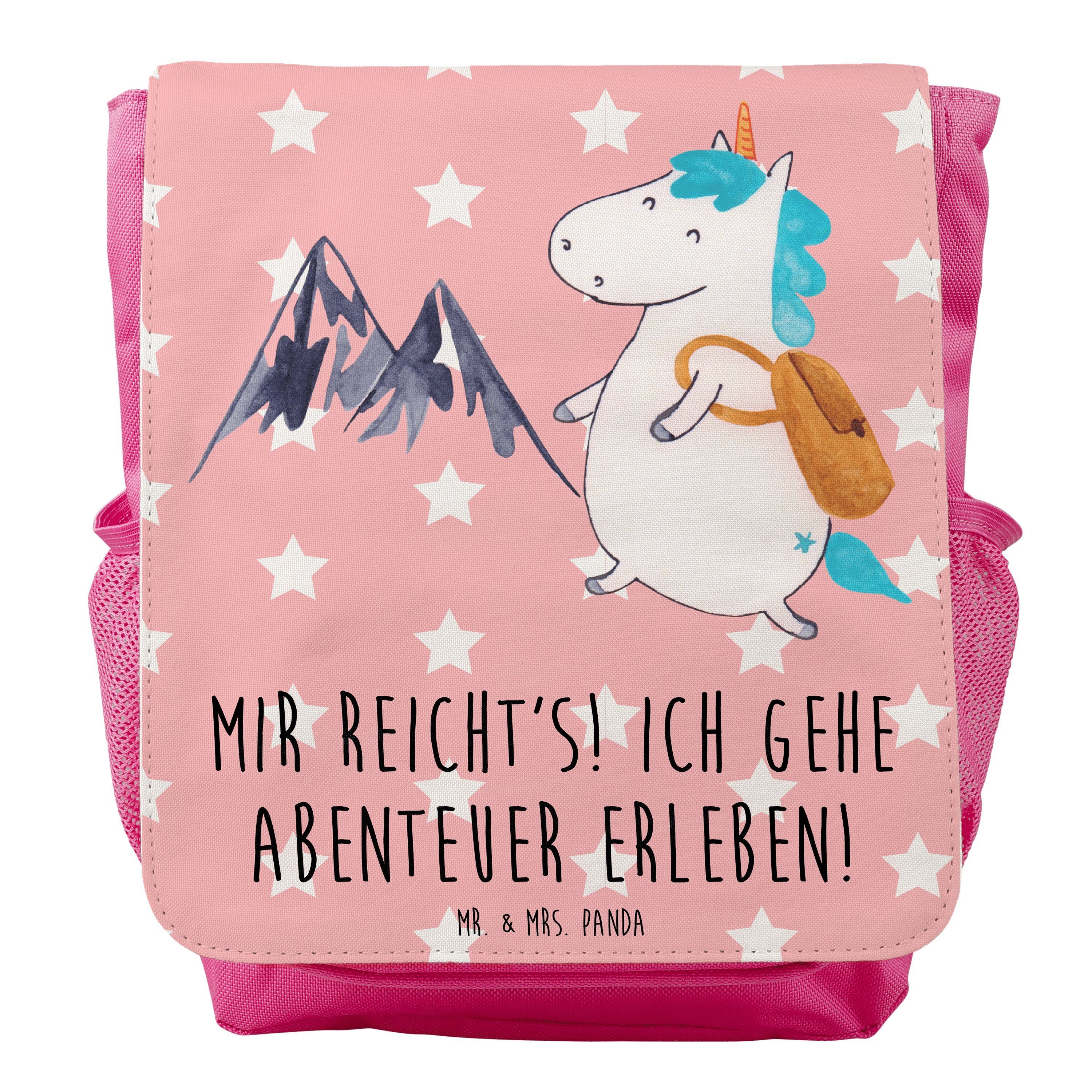 Mr. & Geschenk, Panda Mrs. Bergsteiger Pastell - Einhorn - Rucksack, Rot Kinde Kinderrucksack Mädchen