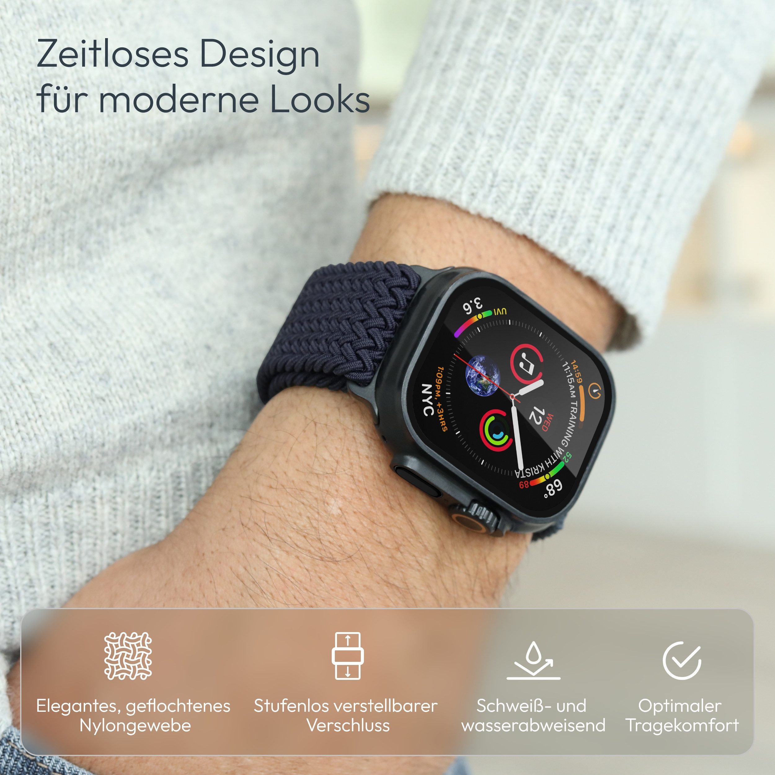 VONMÄHLEN Smartwatch-Armband Woven Loop günstig online kaufen