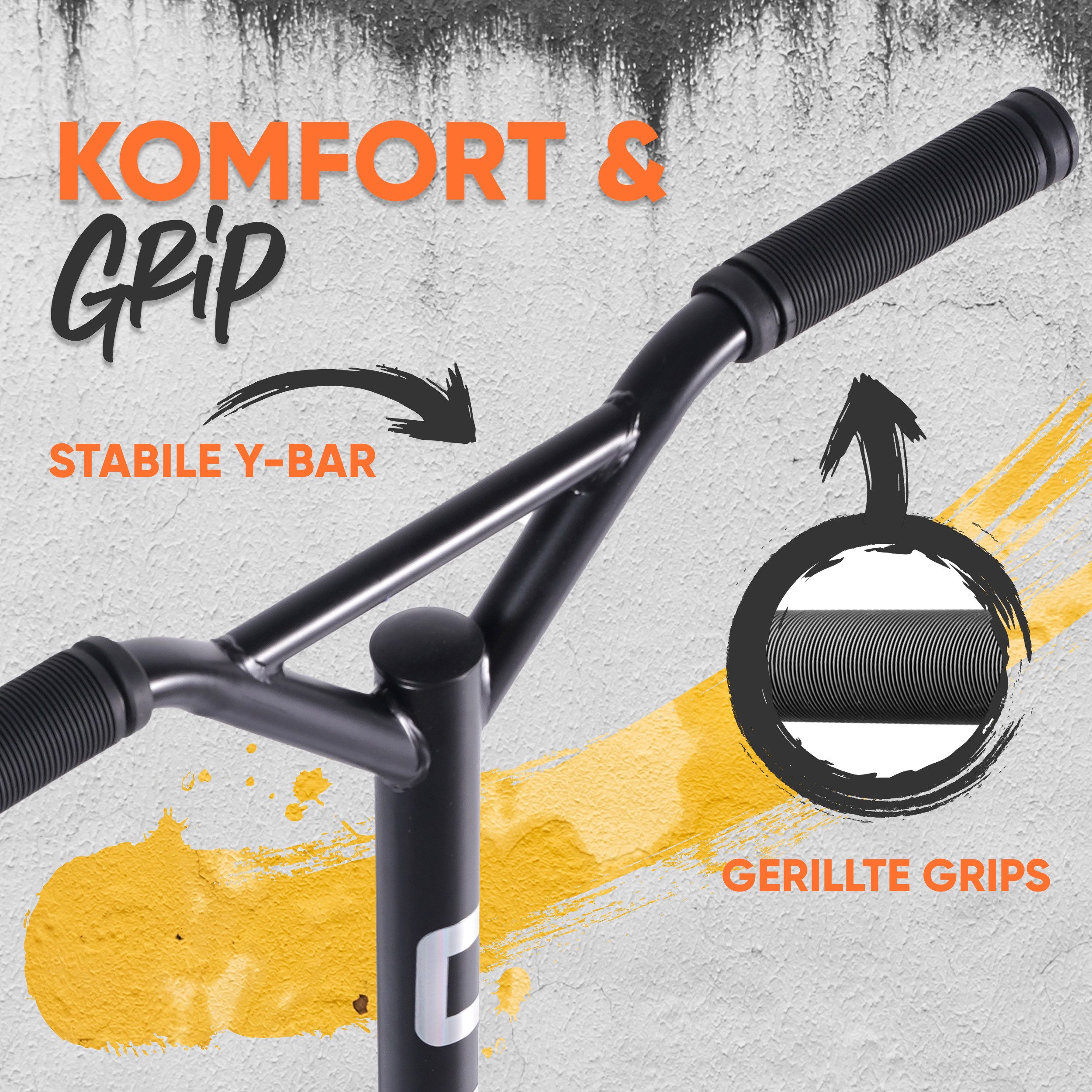 Apollo Stuntscooter Gravity - Fun-Kickscooter für Kinder und Teenager, Hohe Belastbarkeit (bis 100kg) und einfaches Handling. – Bild 5 von 5