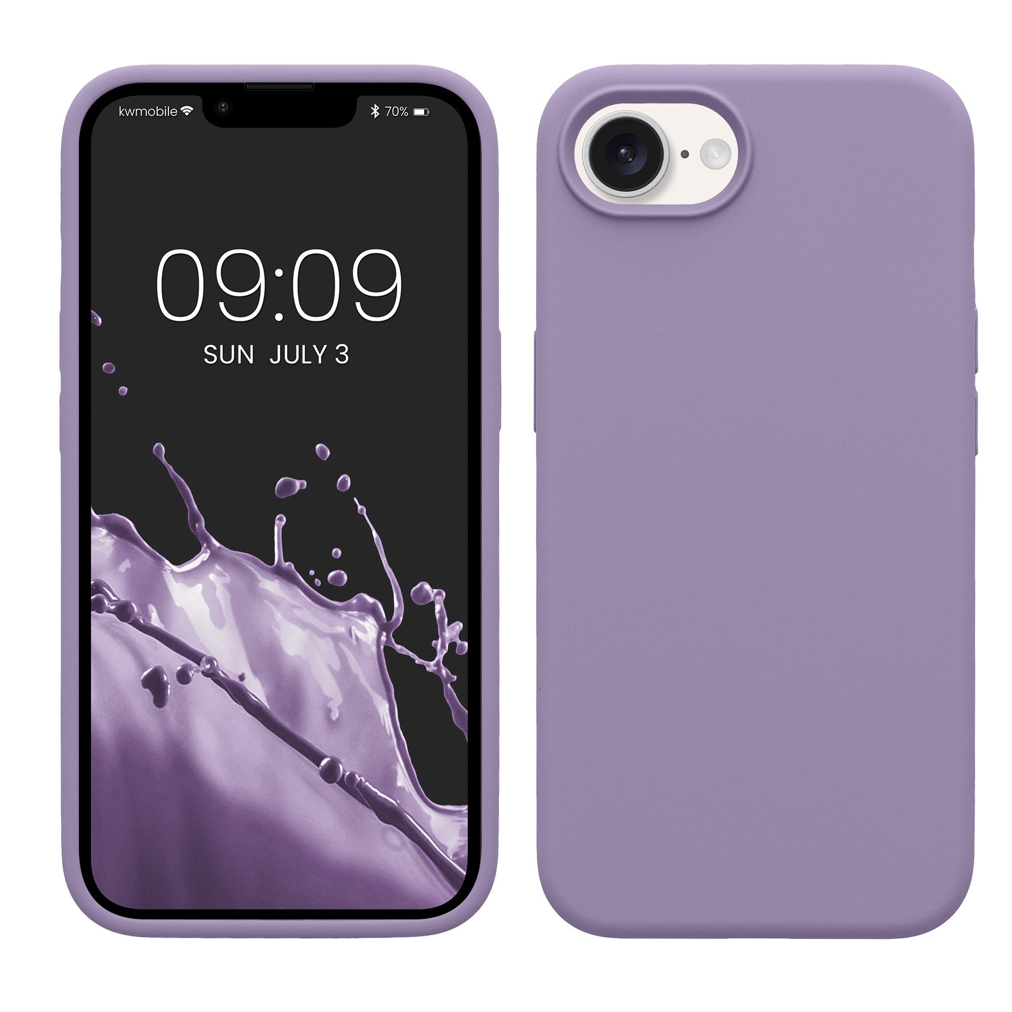 kwmobile Smartphone-Hülle Handyhülle für Apple iPhone 17e / iPhone 16e Hülle, Weiches Handy Silikon Case - Schutzhülle Cover