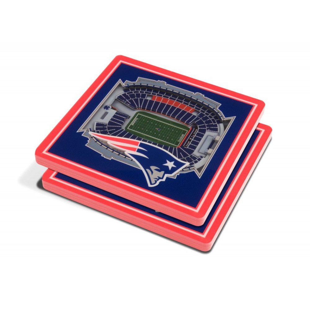 New England Patriots Getränkeuntersetzer New England Patriots 3DStadiumView Untersetzer 2er