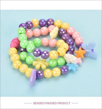 DTC GmbH Bettelarmband Set Beads Kit (Einfach die Perlen nach Wunsch und Vorstellung auffädeln und fertig ist das Unikat!, 1-tlg), Beads Kit Zaubere mit dem Perlen