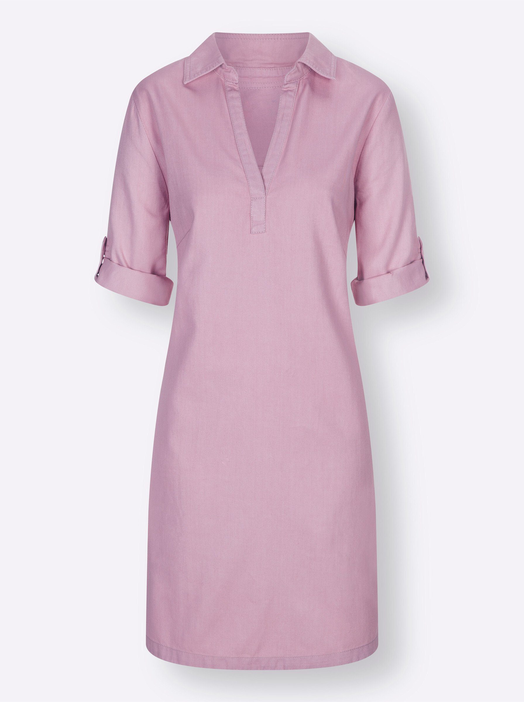 Etuikleid Jeans-Kleid 3/4-Arm