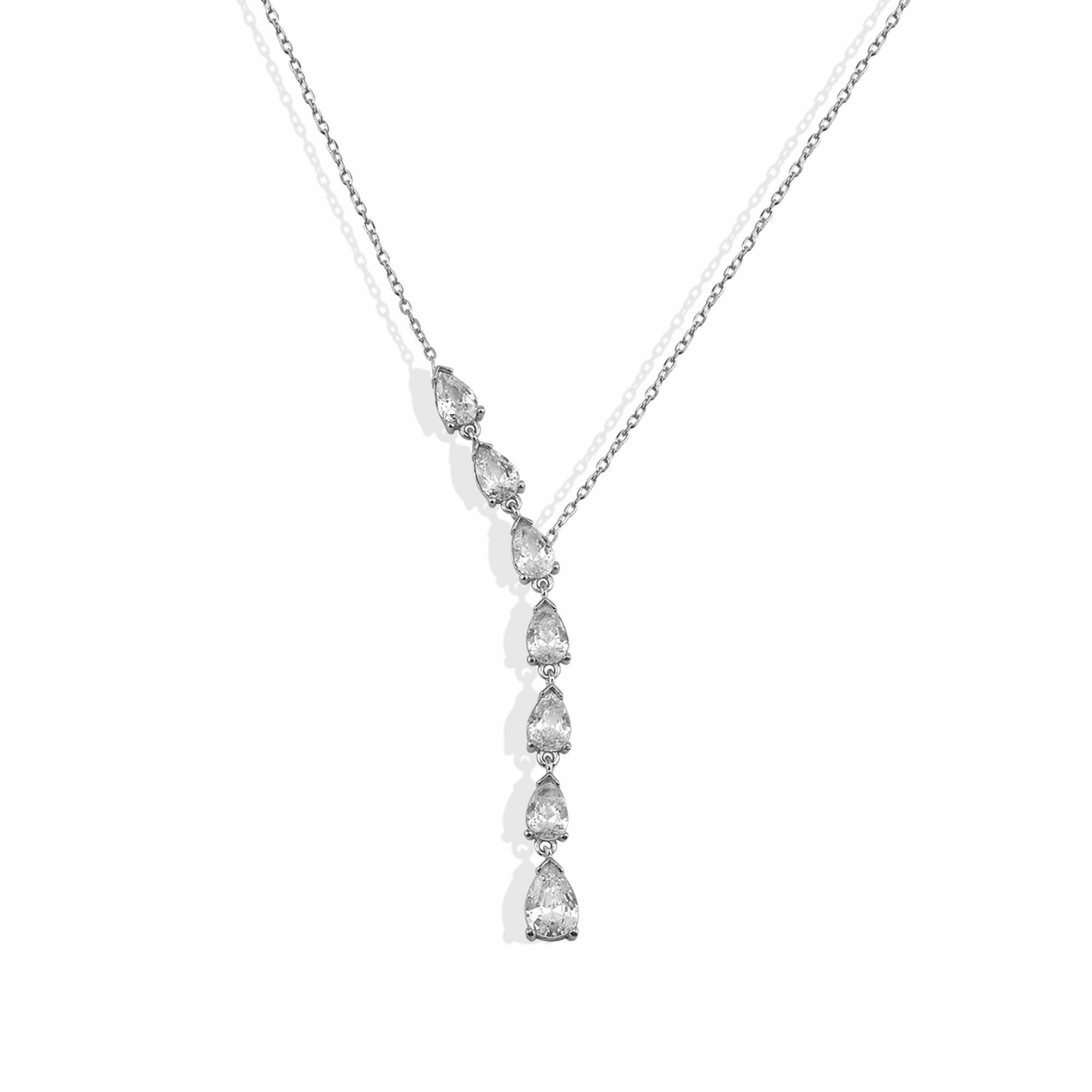 Sterling Kettenanhänger 925/- dKeniz Tropfen-Kette Silber