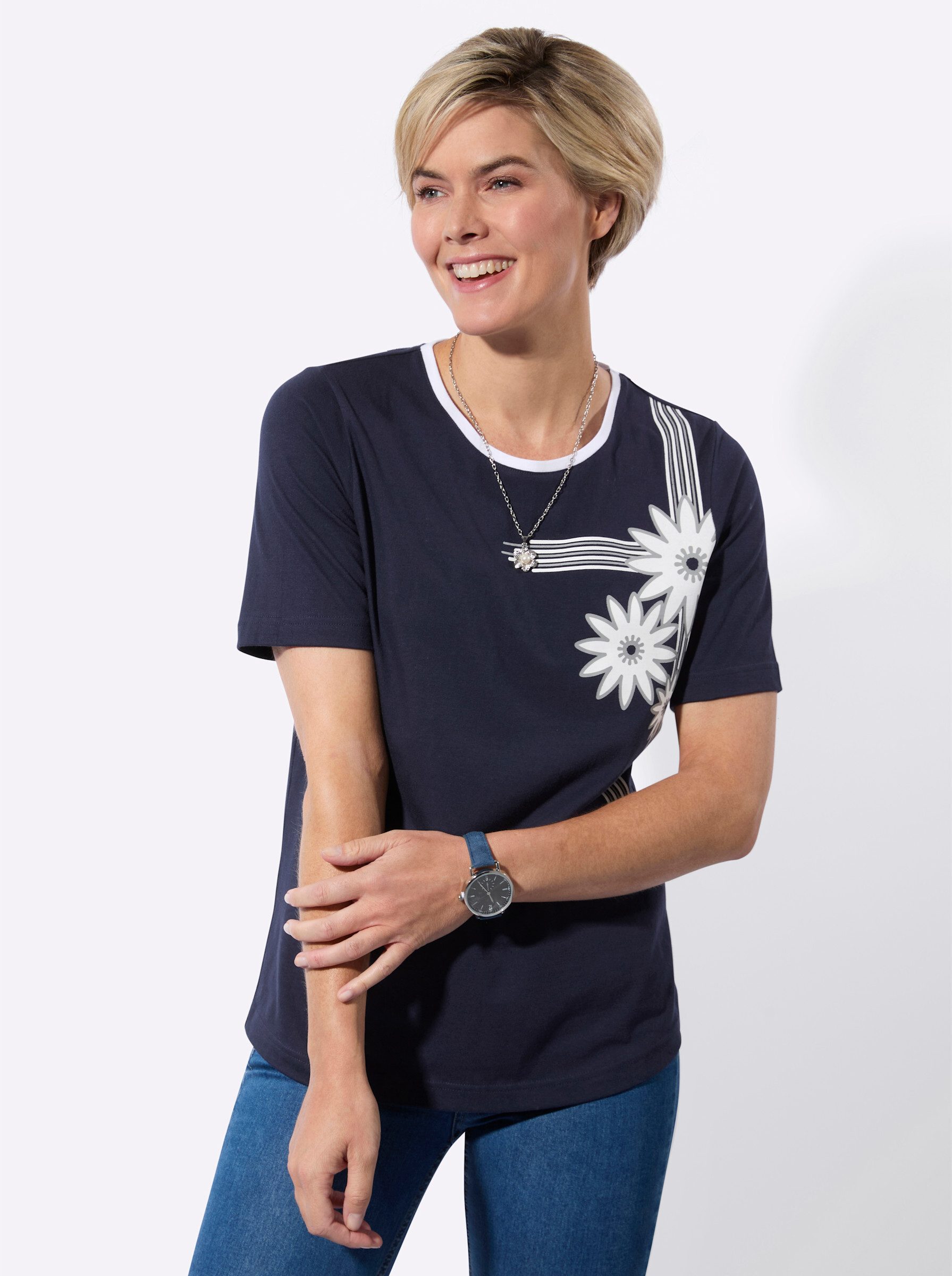 T-Shirt Halbarmshirt Kurzarm