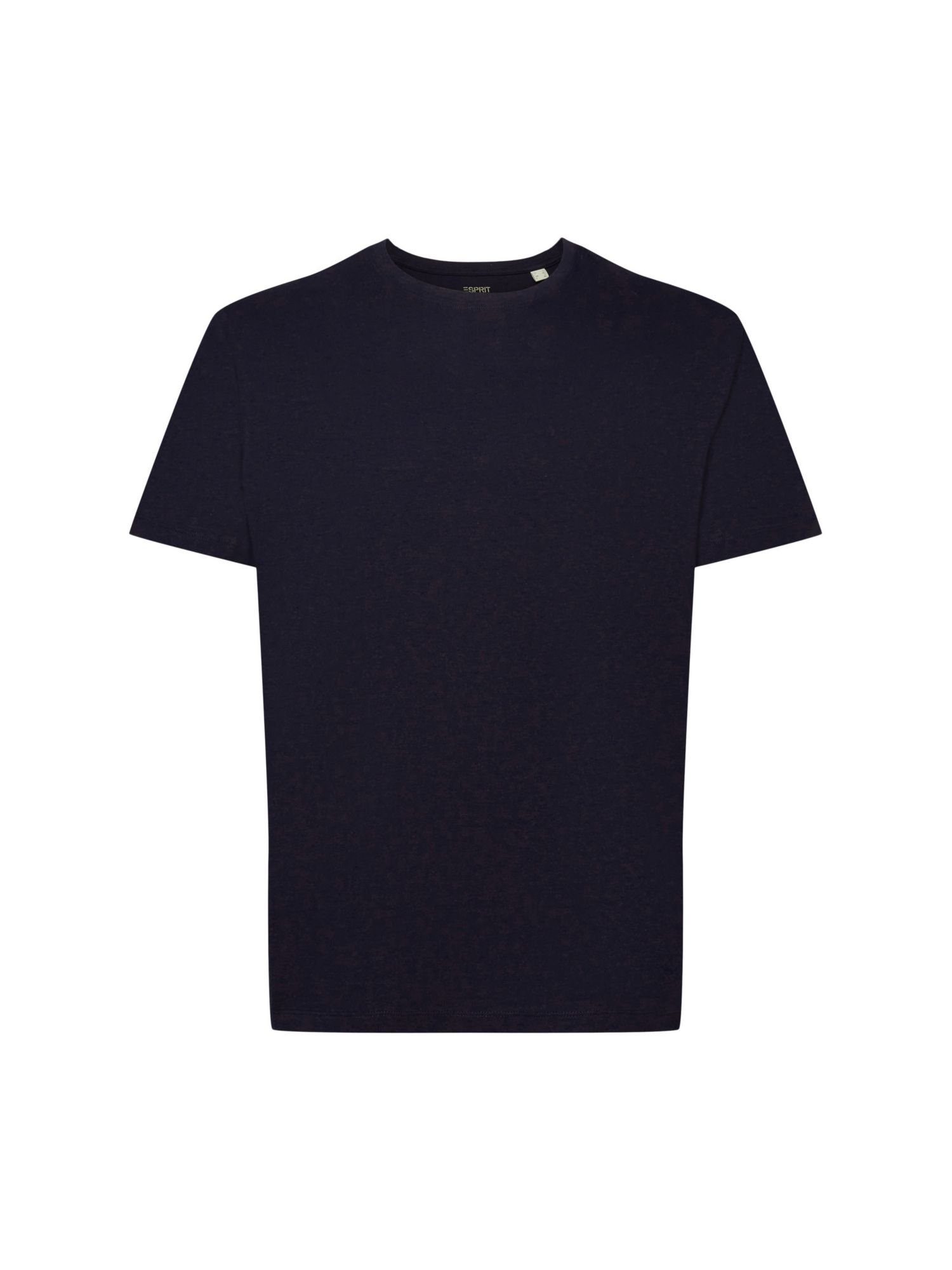 edc by Esprit T-Shirt Jersey T-Shirt, Baumwolle-Leinen-Mix (1-tlg) NAVY
