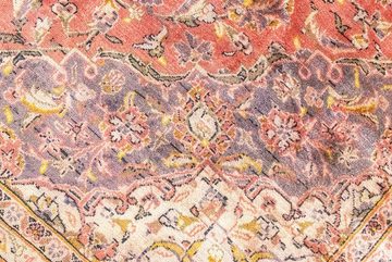 Wollteppich Keshan Teppich handgeknüpft rosa, morgenland, rechteckig, Höhe: 8 mm