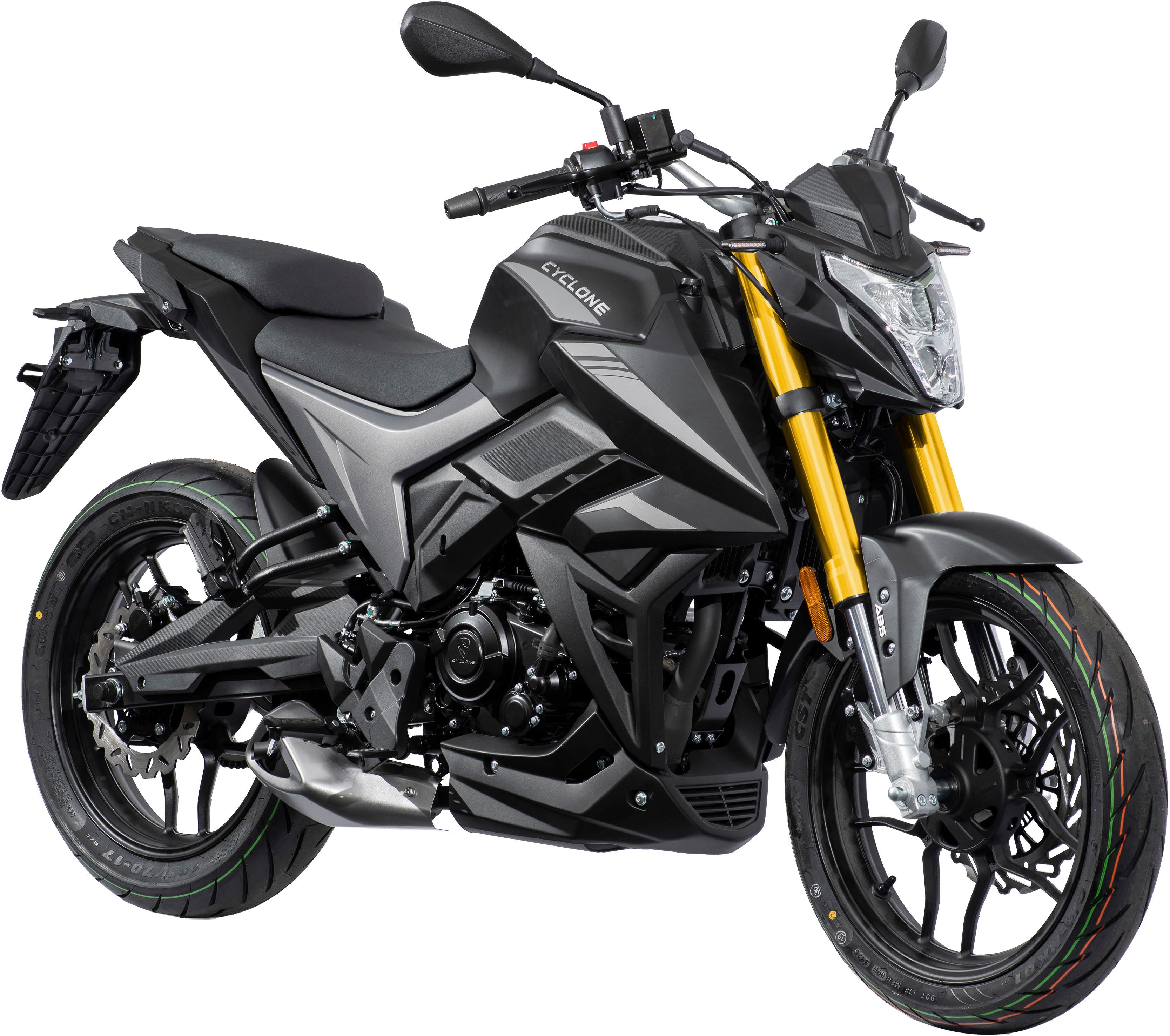 Cyclone Motorrad Batllo5, 125, E5+, Naked, 124 ccm, 95 km/h, Euro 5+, 11 kW, 15 PS, ABS, 125er Naked, digitales Cockpit
