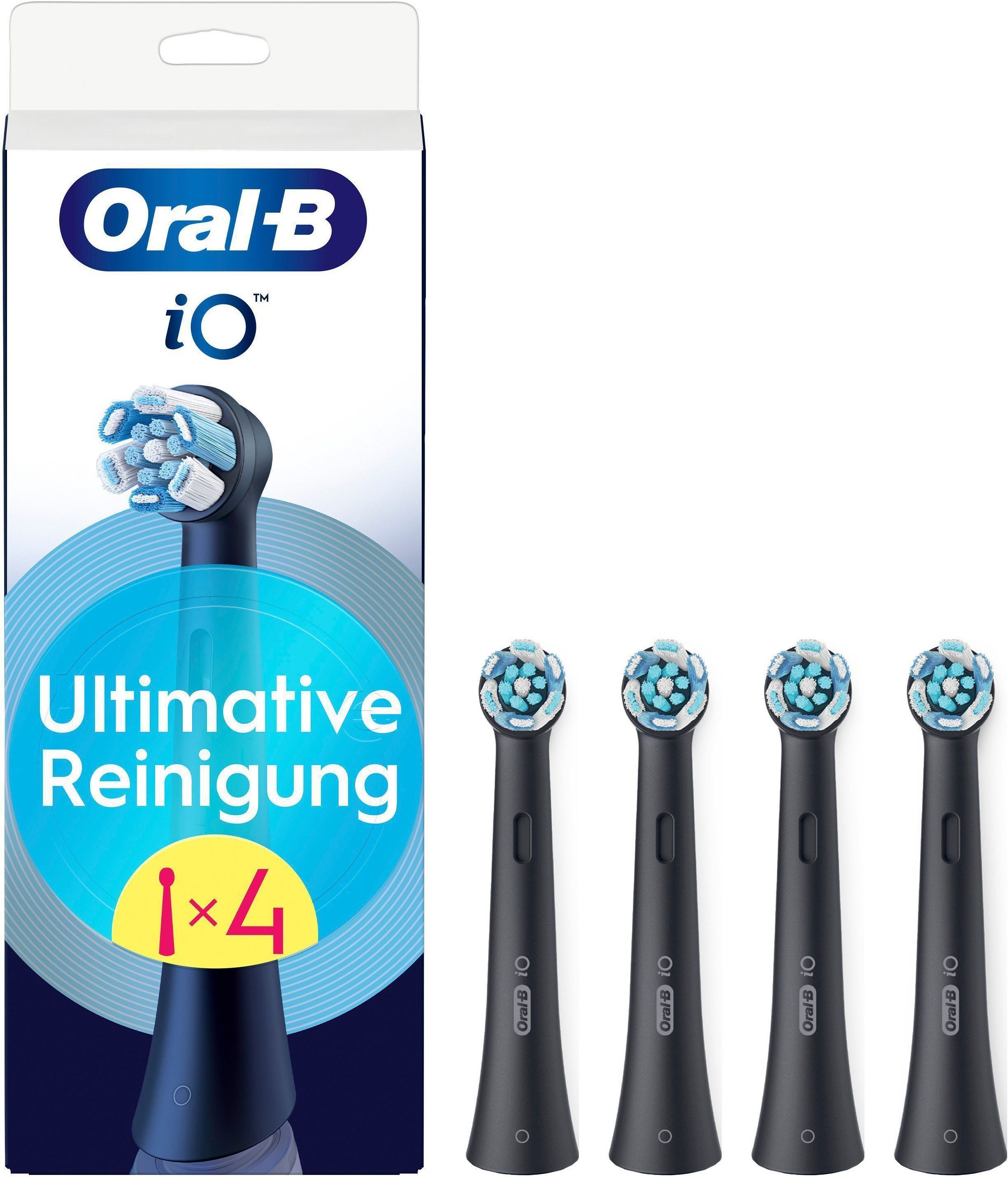 Oral-B Aufsteckbürsten iO Ultimative Reinigung, für fortgeschrittene Tiefenreinigung und Plaque-Entfernung