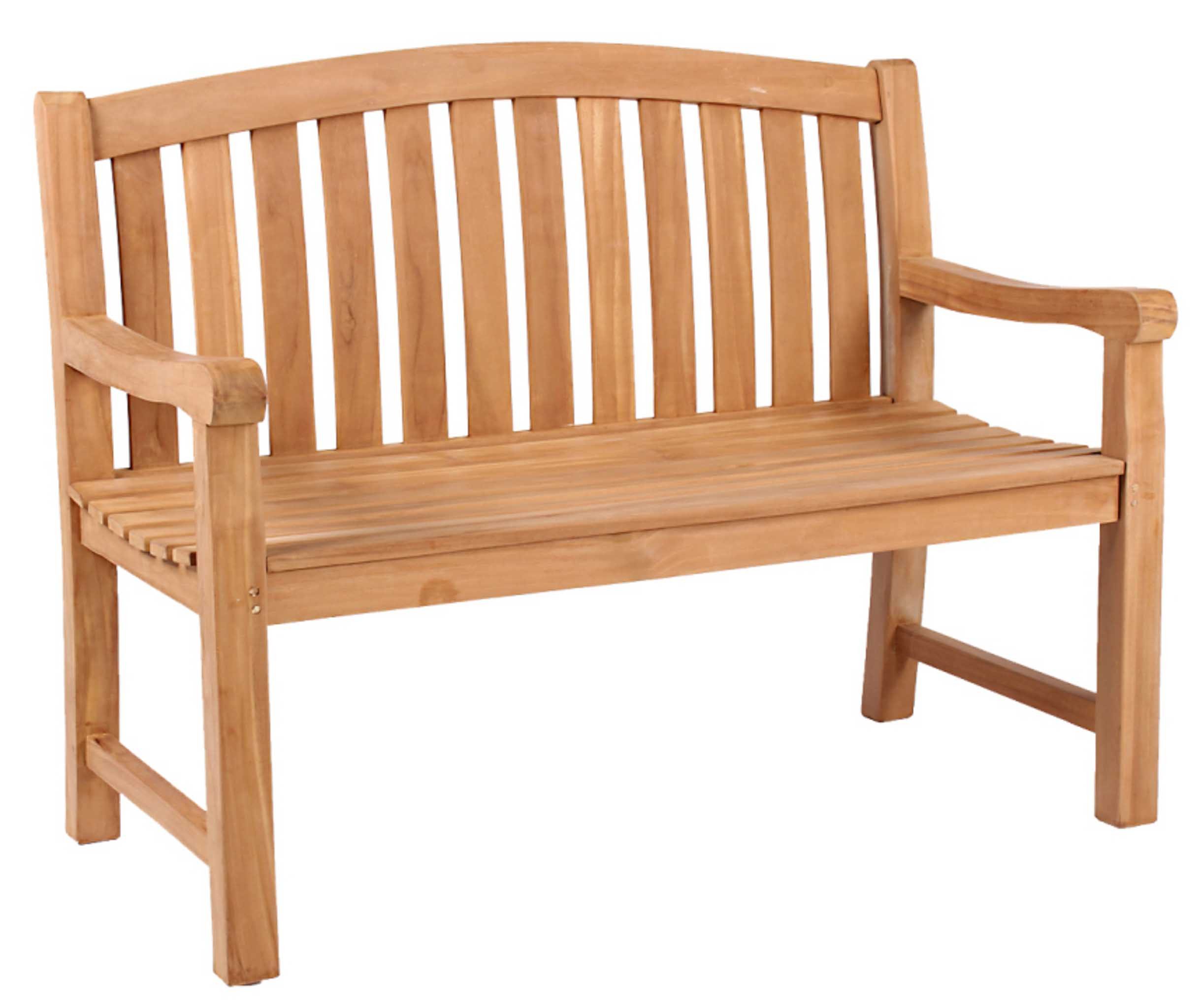 MR.DEKO Gartenbank Swindon Teak 120 cm