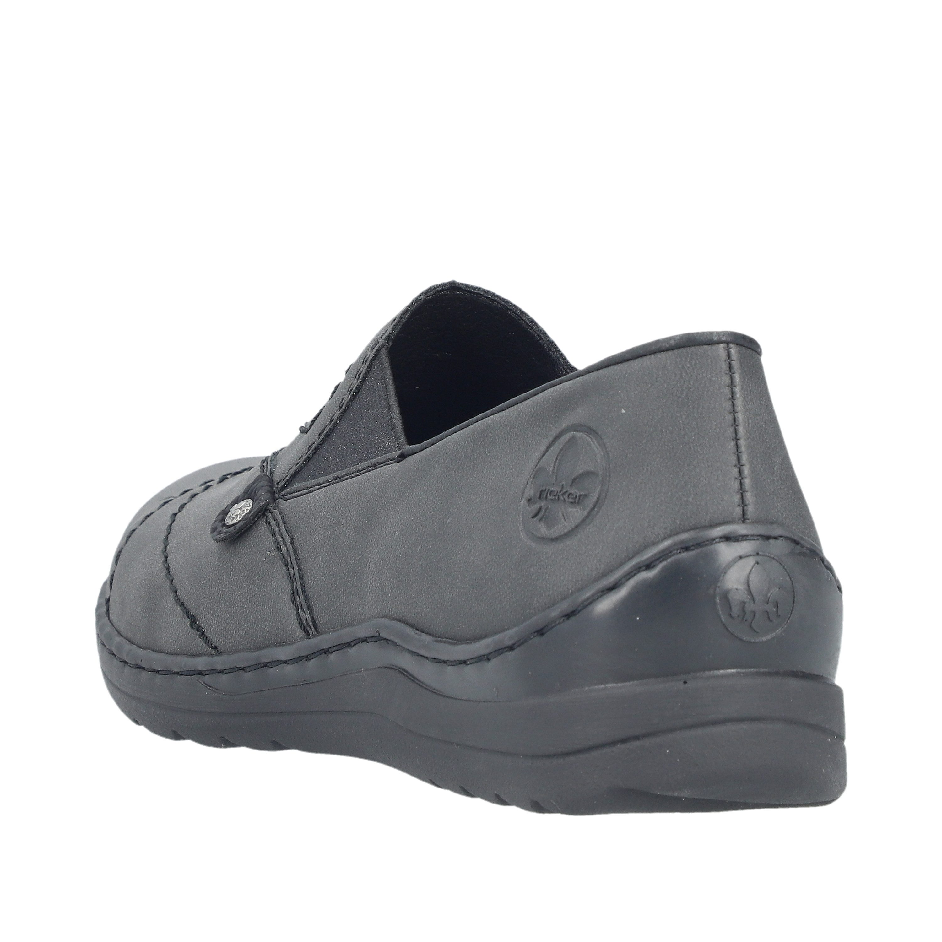 Rieker Slipper Halbschuh, Schlupfschuh mit Ziernaht und Gummizug