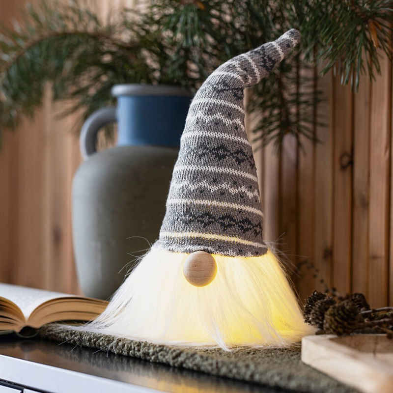 Home-trends24.de Wichtel LED Wichtel Deko Figur Kantenhocker Weihnachten