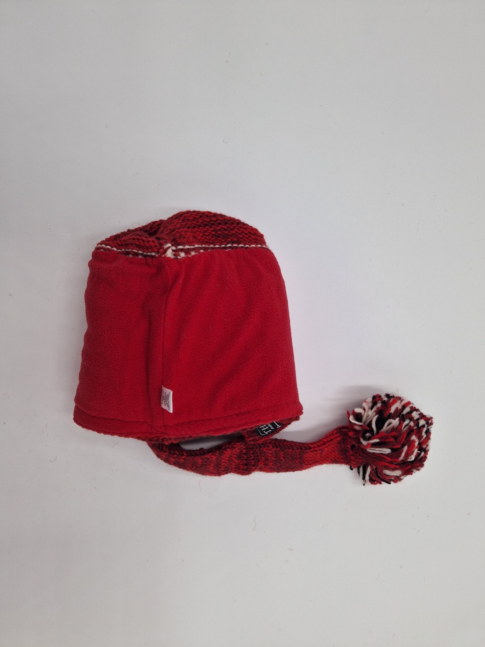 Mein Stück, 1 715 Schafwoll rot Stück) Strickmütze Style Zipfelmütze (1