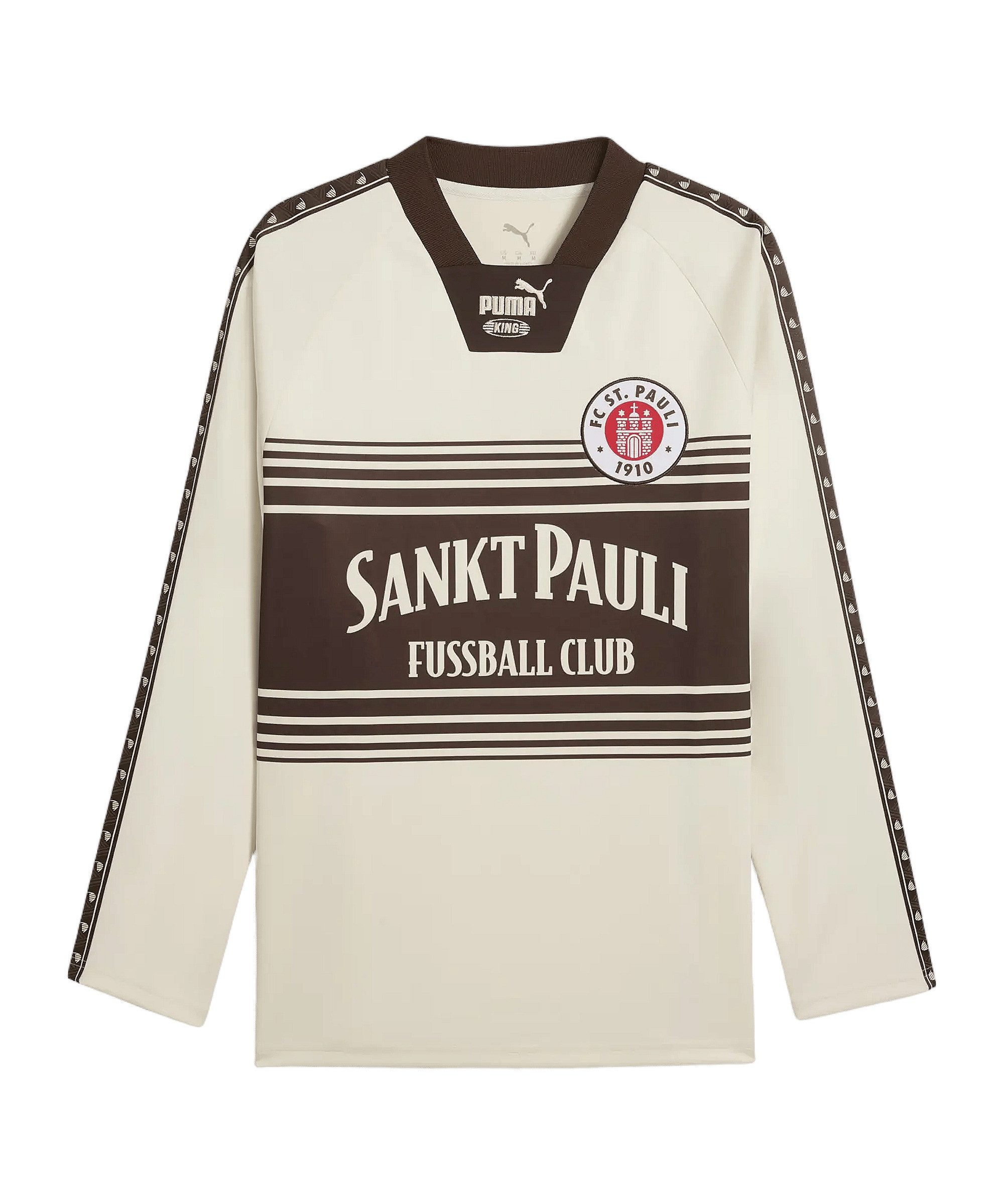 PUMA Fußballtrikot PUMA FC St. Pauli KING Trikot Langarm Weiß 2. Bundesliga