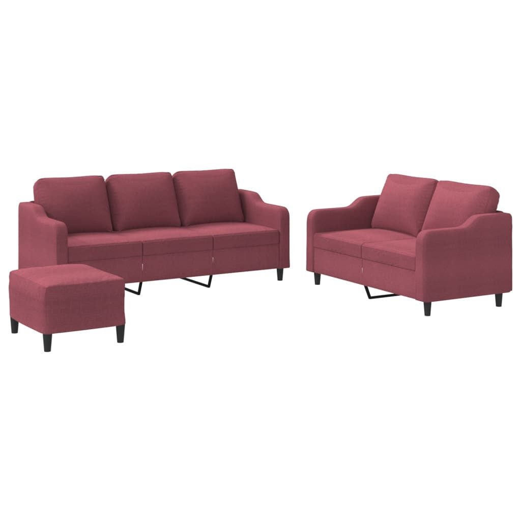 vidaXL Sofa 3-tlg. Sofagarnitur mit Kissen günstig online kaufen