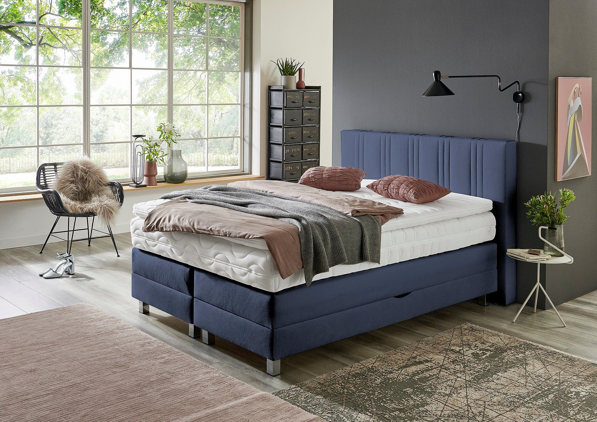 Westfalia Schlafkomfort Boxspringbett, wahlweise mit Bettkasten günstig online kaufen