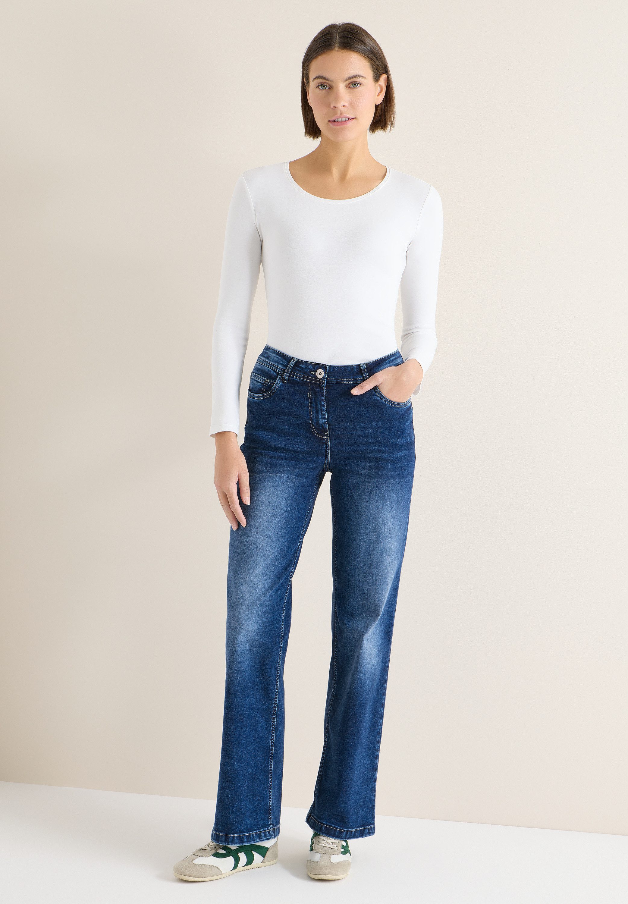 CECIL Slim-fit-Jeans High Waist