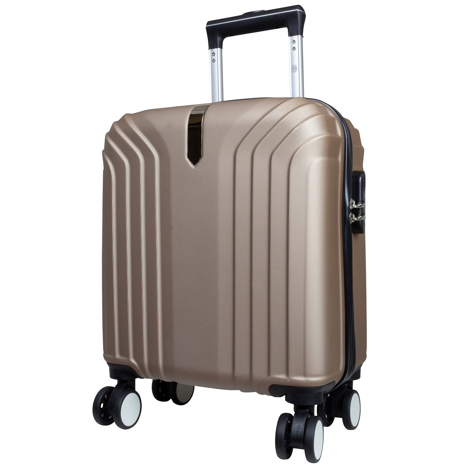 Trendyshop365 Hartschalen-Trolley Palma24, 6 Farben, 4 Größen, Reisekoffer mit, 4 Rollen, Zwillingsrollen, Zahlenschloss, robust und leicht