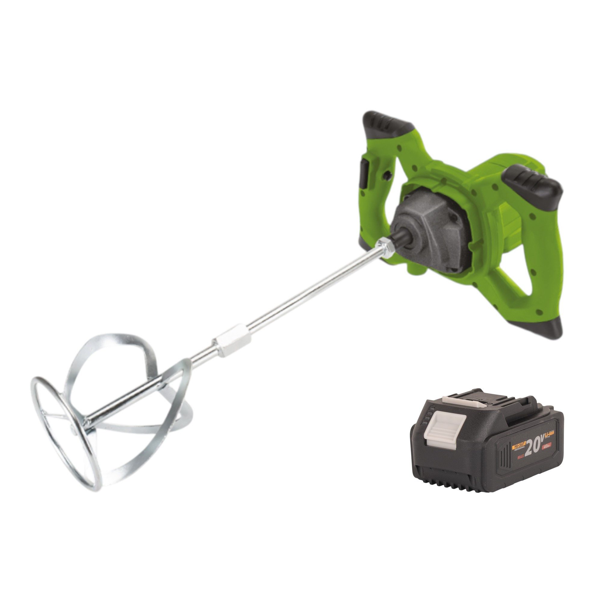 PRO CRAFT Rührwerk PMM20 Akku Rührwerk 20 V Brushless + 1x Akku 4,0 Ah - ohne Ladegerät