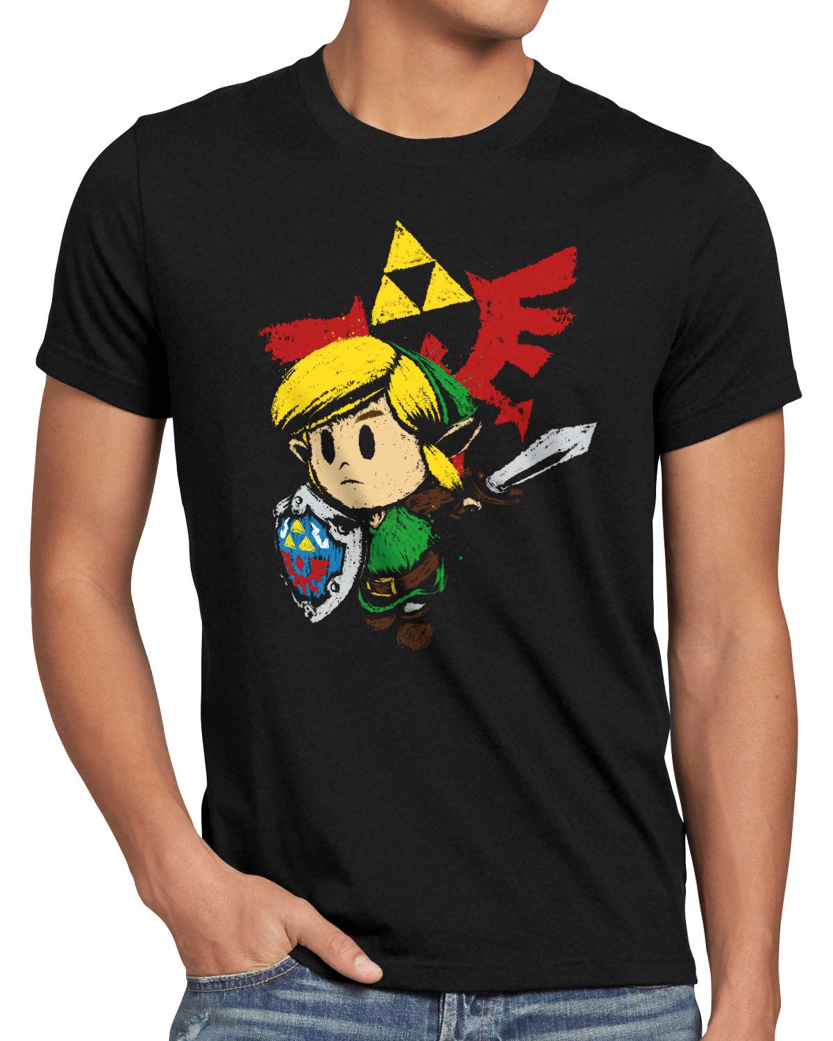style3 T-Shirt zelda triforce hyrule link ocarina majoras windwaker breath tears n64