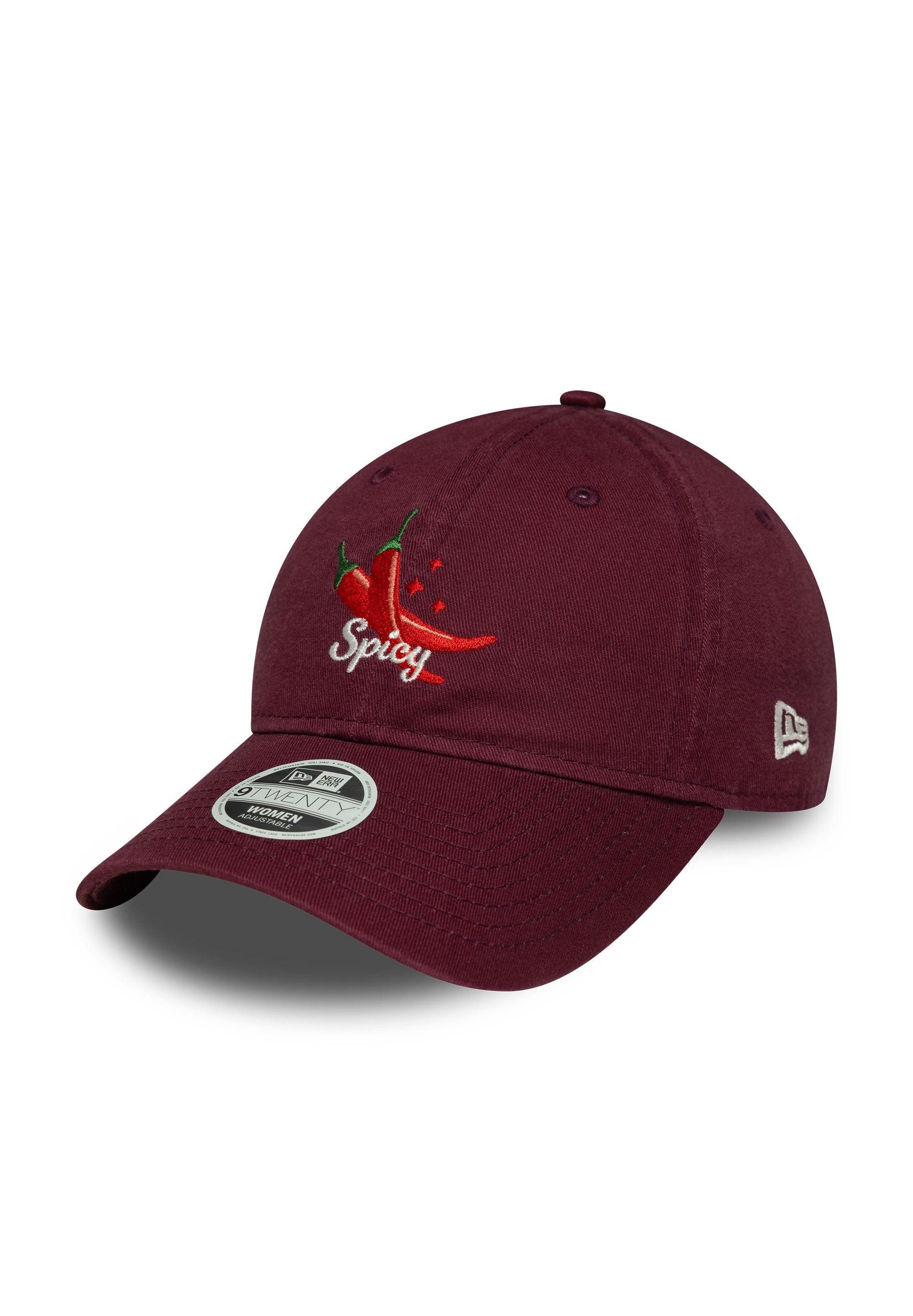 Baseball Cap New Era 9Twenty Phrase Women Cap Chili weinrot