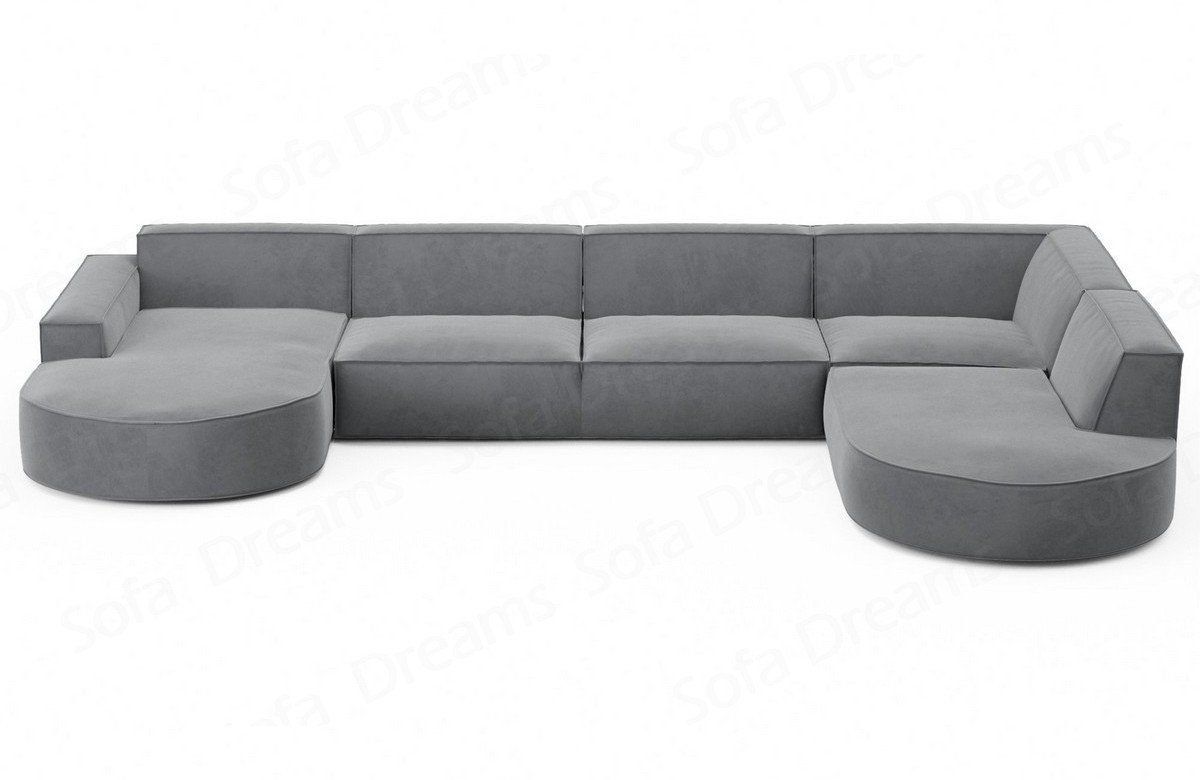 Form Hellgrau-Mo84 Designer Couch Stoff Sofa Wohnlandschaft Alegranza Dreams U Modern Stoffsofa Sofa
