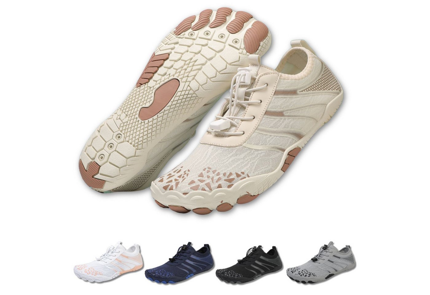DOTALES Flowstep Barfußschuhe Damen & Herren, Flowstep Barfußschuhe Barfußschuh Das Original-Barfuß Sneaker, Minimalschuhe, Schnellverschluss