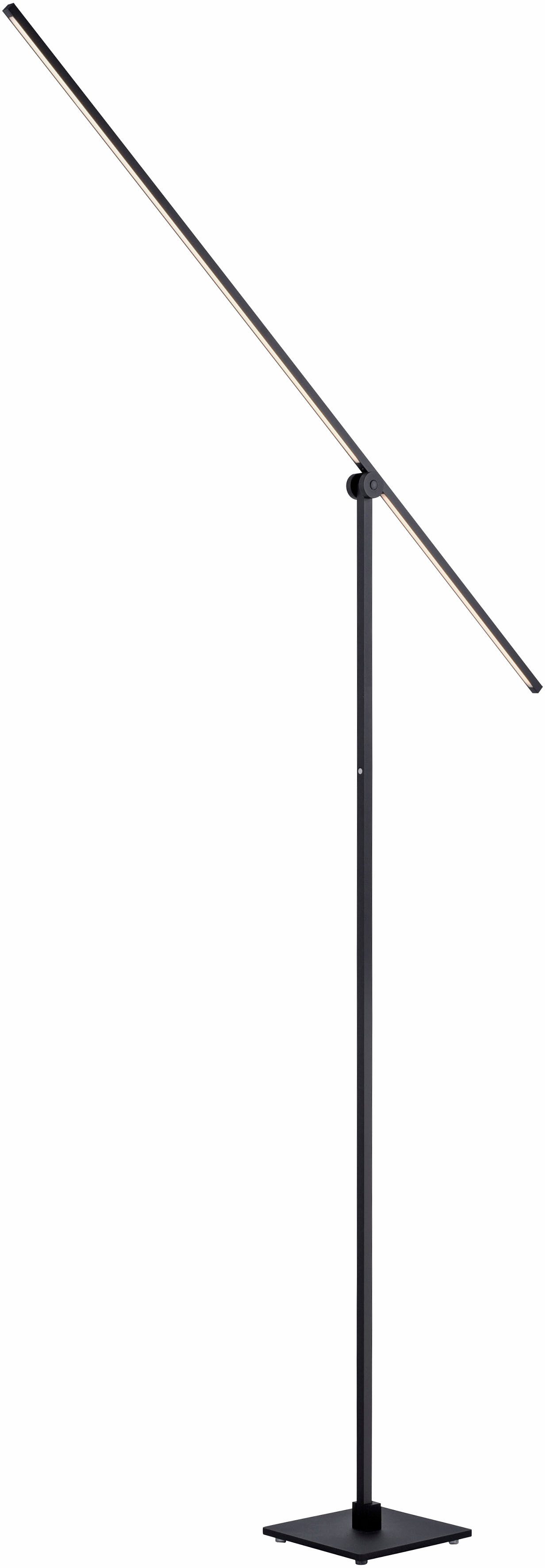 Neuhaus PURE LED Stehlampe PURE Grafo, LED fest integriert, Warmweiß, 3-Stufen Touchdimmer (20%-50%-100), Lesearm schwenkbar