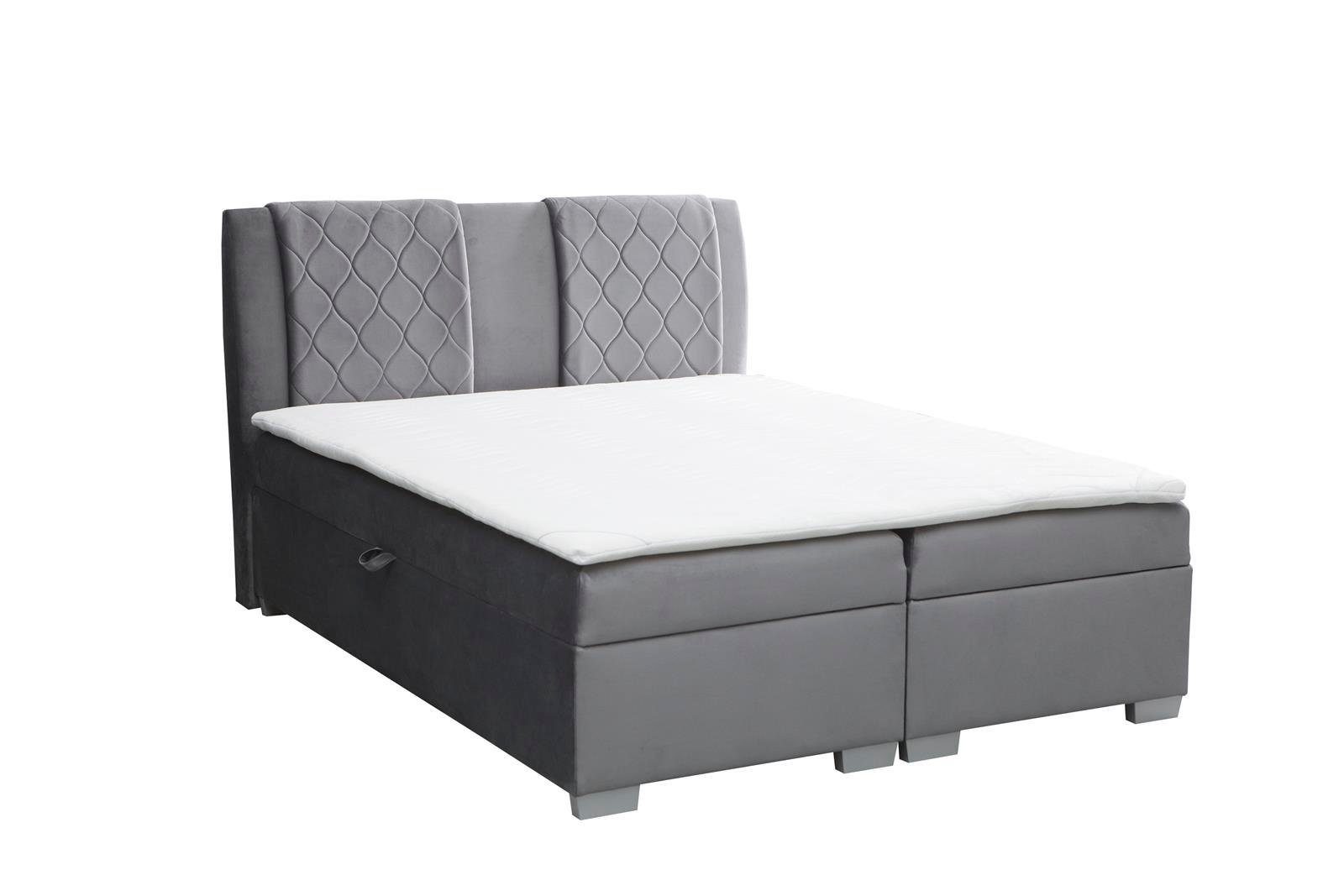 Beautysofa Boxspringbett Kolumbia, mit 2 Bettkasten, günstig online kaufen