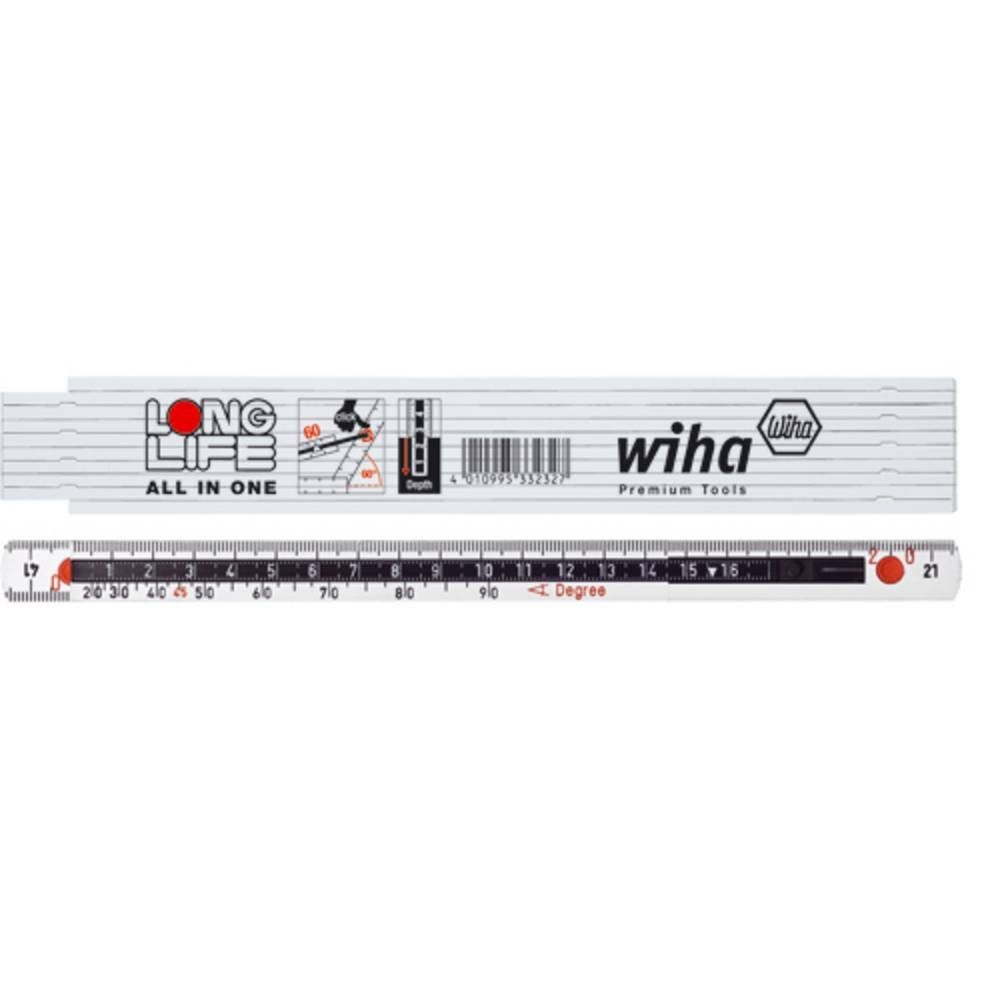 Wiha Maßband Longlife® All in One Gliedermaßstab, 2 m