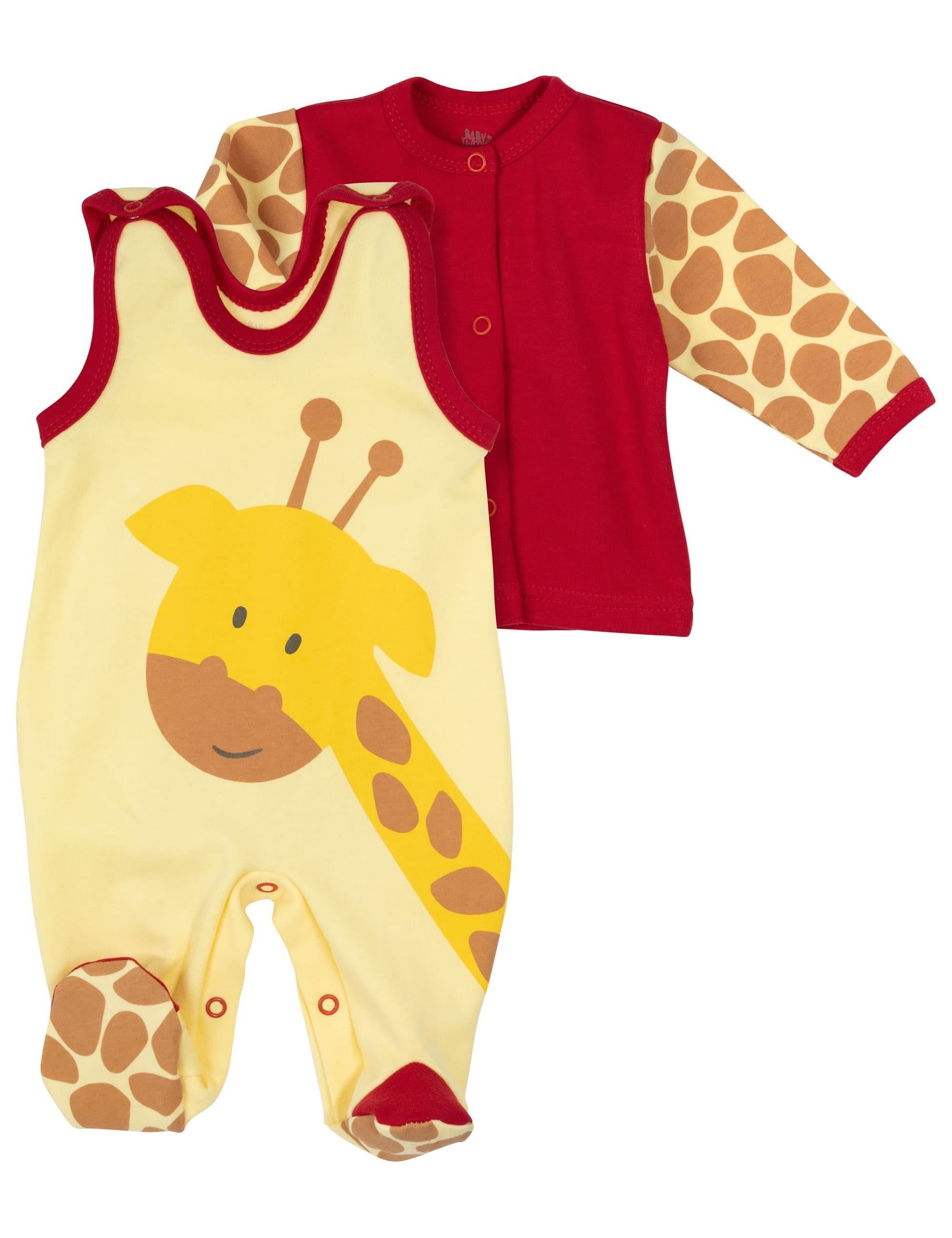 Baby Sweets Shirt gelb 1-tlg., Hose Set rot Giraffe 2 (Set, Teile) &