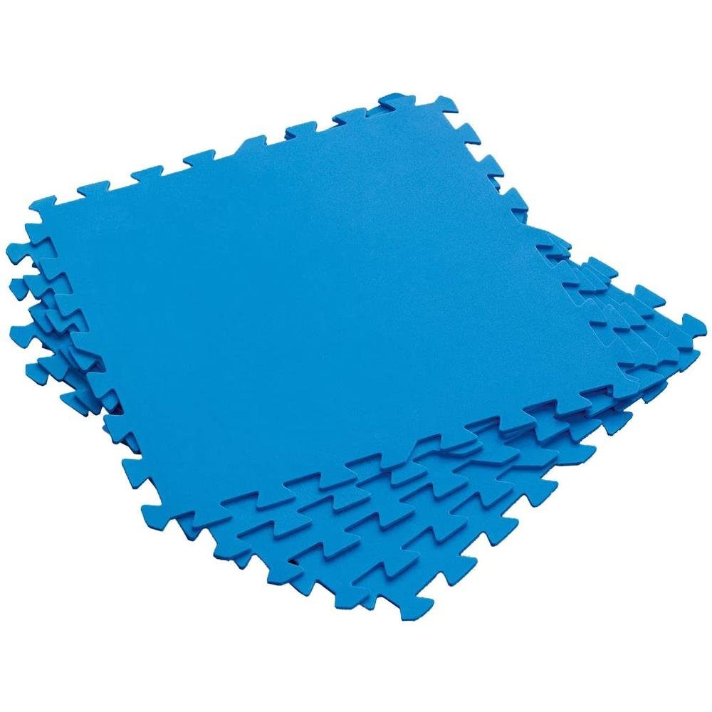 Bestway Pool-Bodenschutzfliese 58220B Flowclear, 8-St., Pool-Bodenschutzfliesen-Set, 50 x 50 cm, Blau