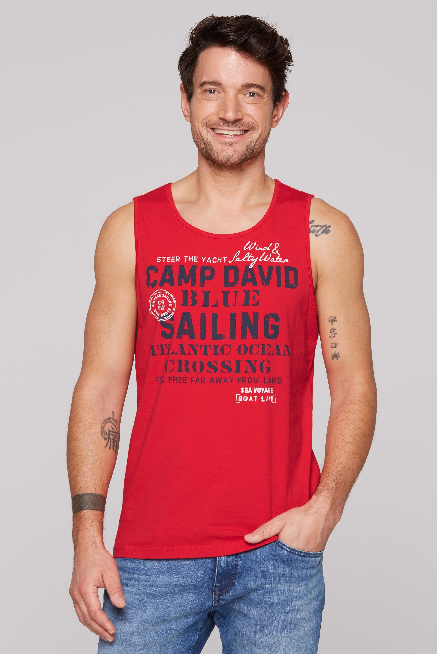 CAMP DAVID Tanktop aus Baumwolle günstig online kaufen
